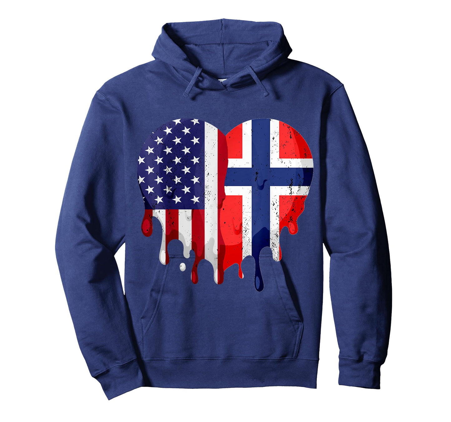 American Norwegian Heritage Month Norway Flag Heart T-Shirt
