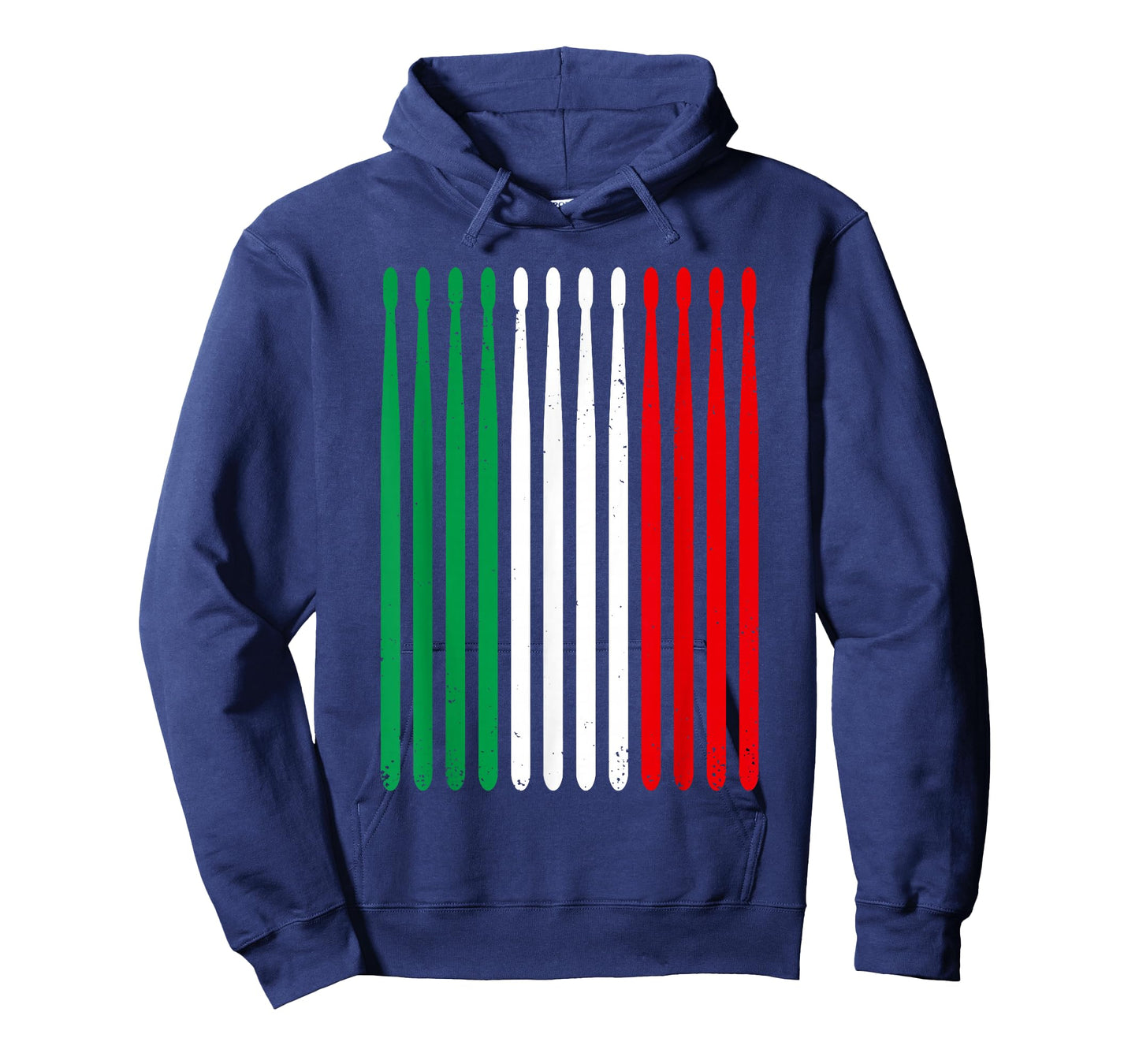 Italian Drummer Italy Flag Drumsticks Funny Italian Drummer T-Shirt