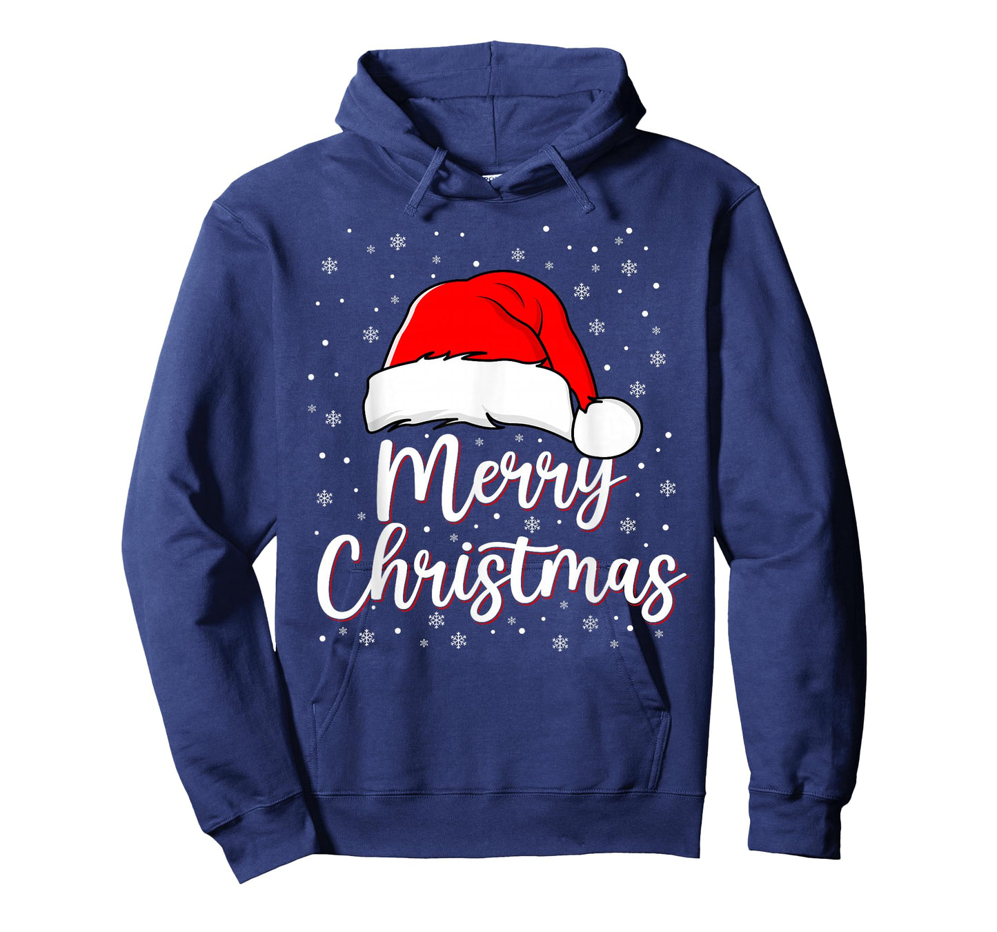 Merry Christmas Lights Santa Hat Xmas Family Matching Pajama T-Shirt