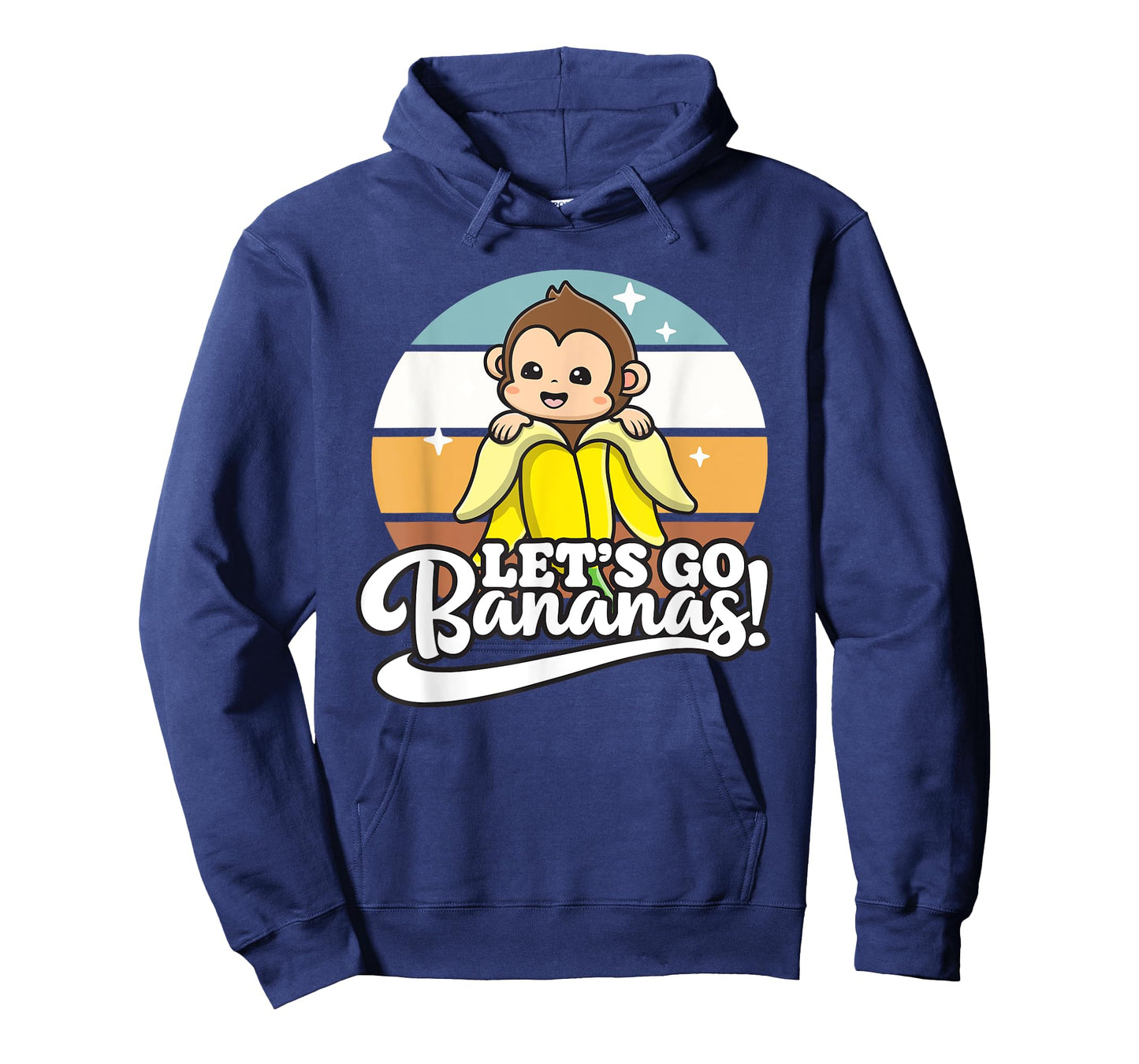 Cute Kawaii Monkey, Funny Let’s Go Bananas T-Shirt