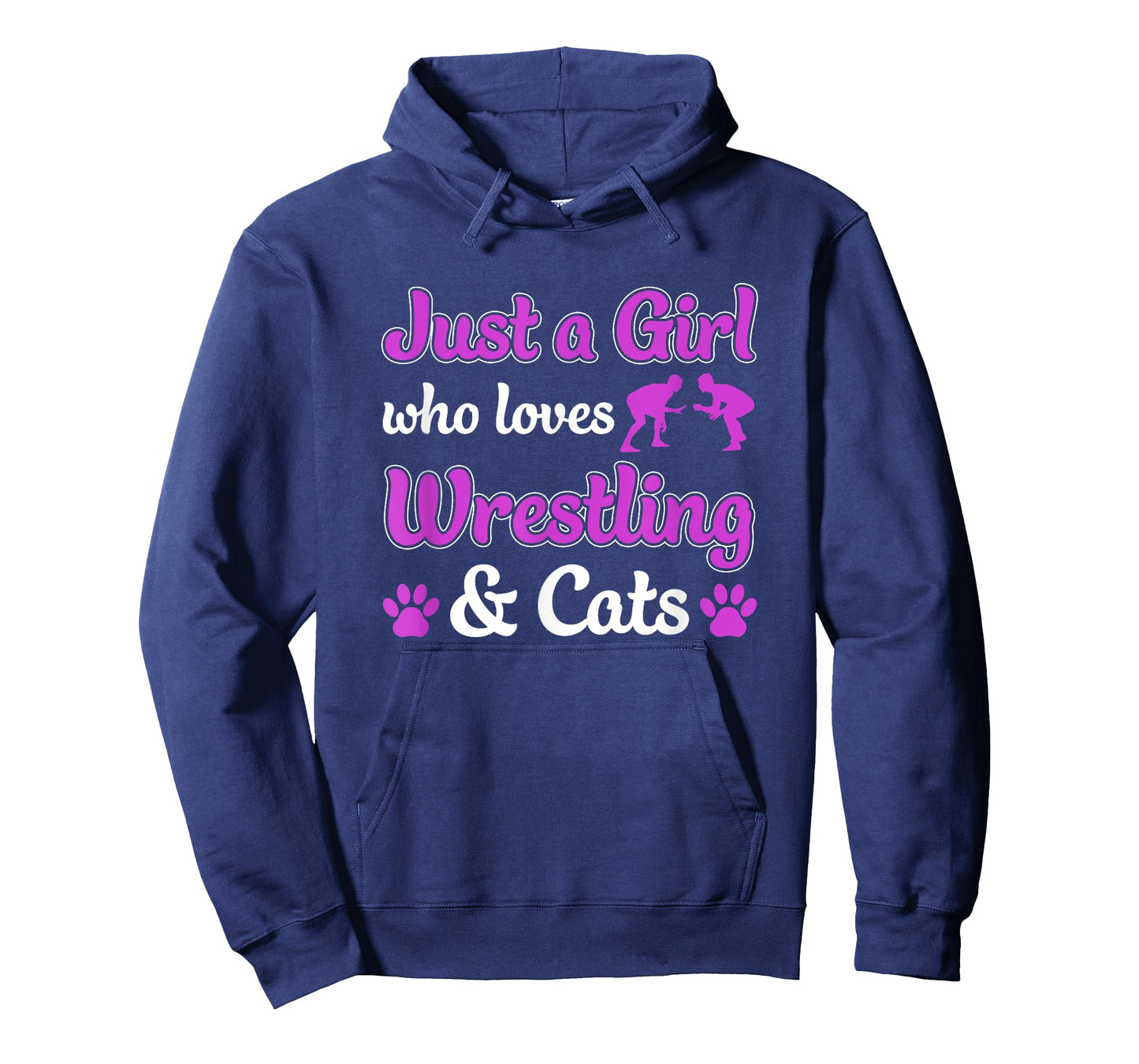 Just a Girl Who Loves Wrestling and Cats Women Funny Wrestle T-Shirt