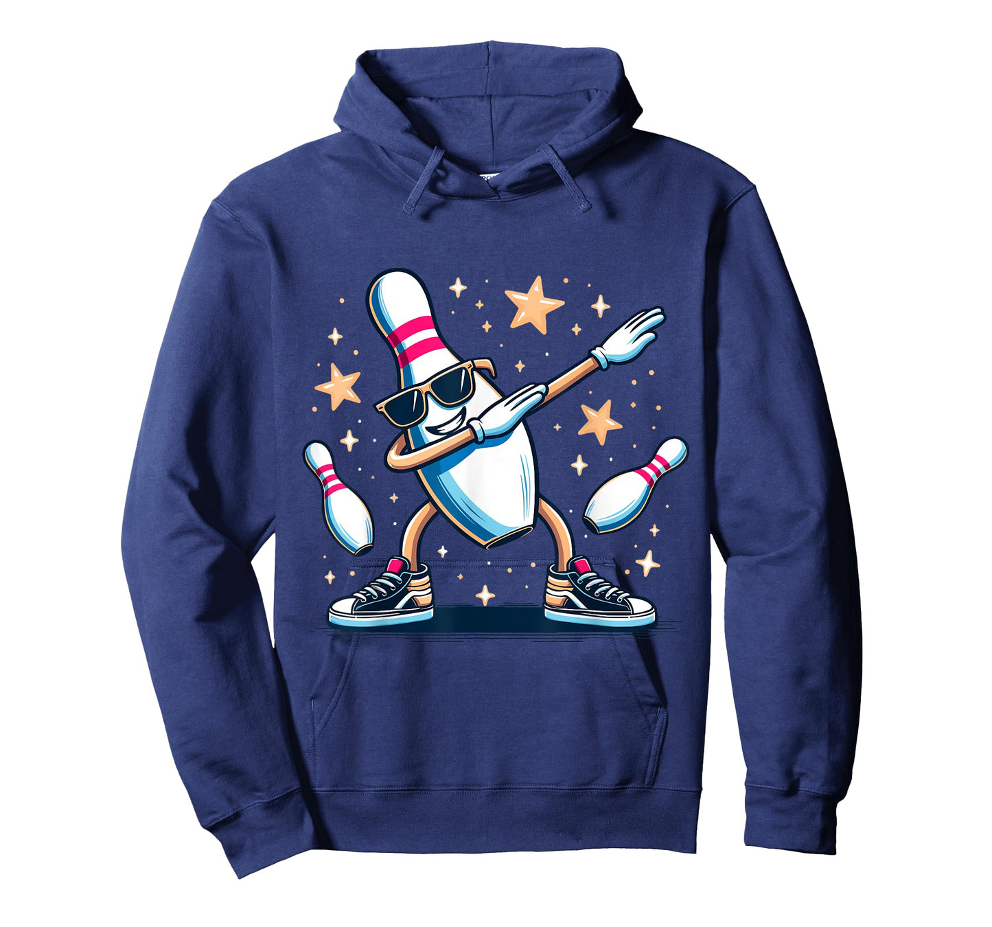 Bowling Pin Dabbing Sunglasses Bowler Player Kids Boys Men T-Shirt