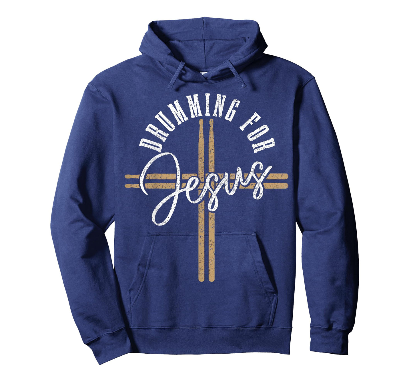 Drumming For Jesus Drum Sticks Cross Christian Drummer T-Shirt