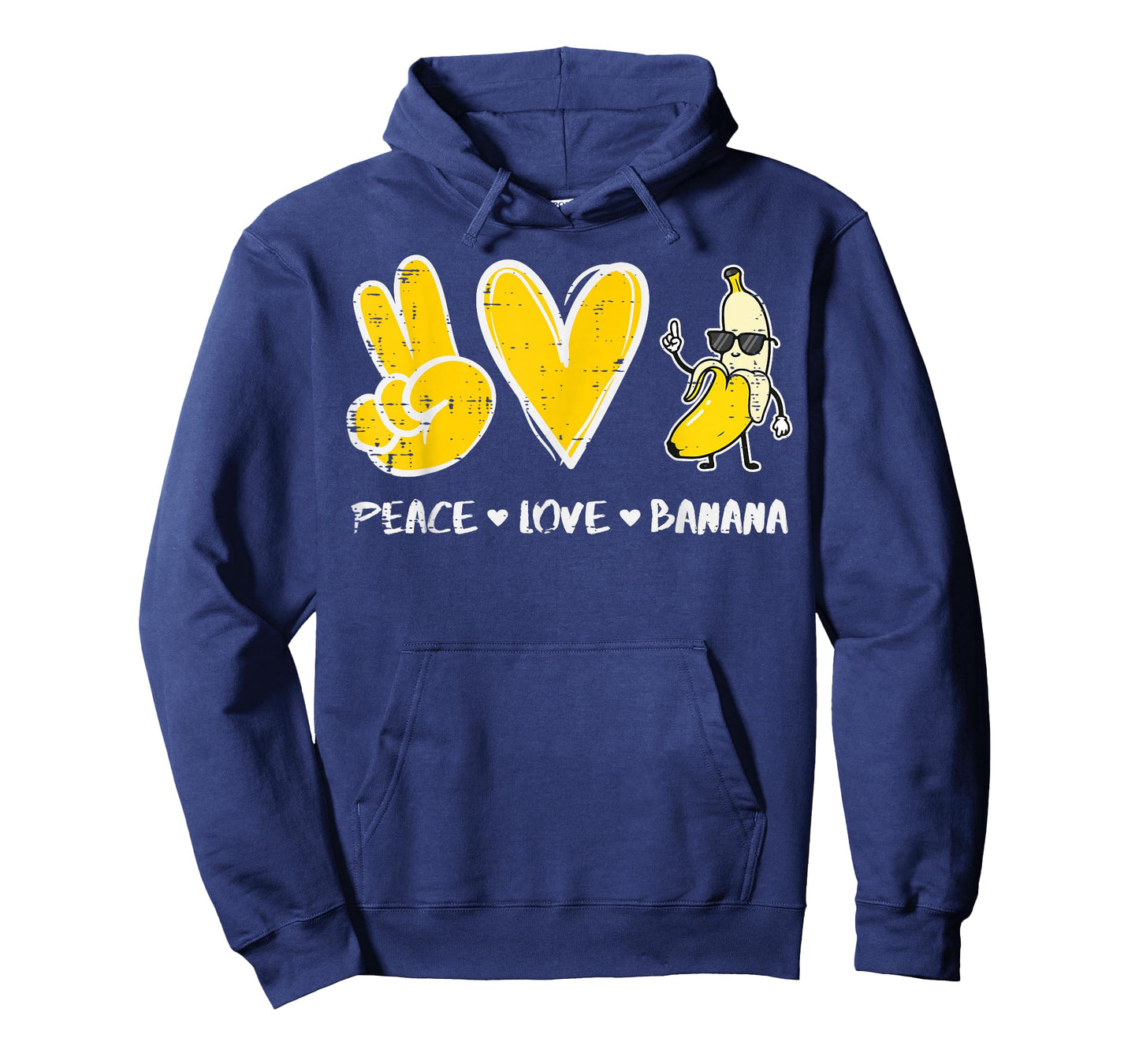 Peace Love Banana Funny Fruit Food Vegan Women Men Kids T-Shirt