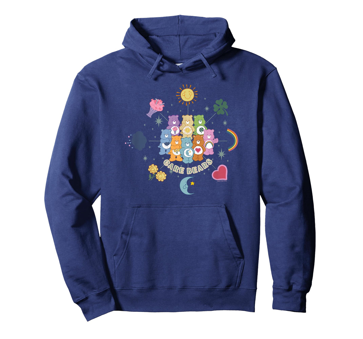Care Bears Vintage Celestial Zodiac Group Belly Badge Icons T-Shirt