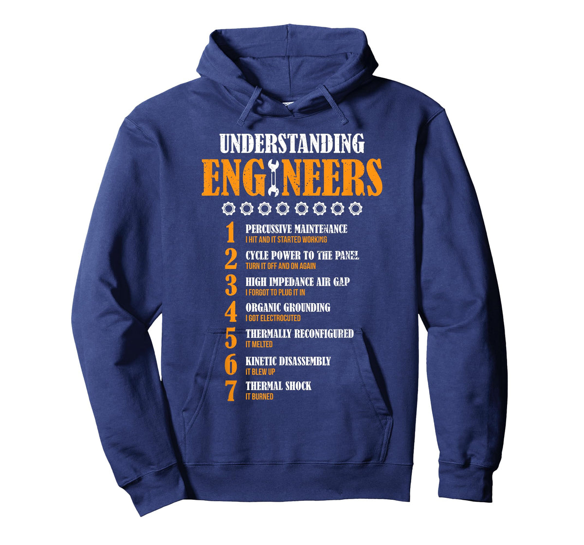 Understanding Engineers Lists Distressed Funny Engineer T-Shirt Small