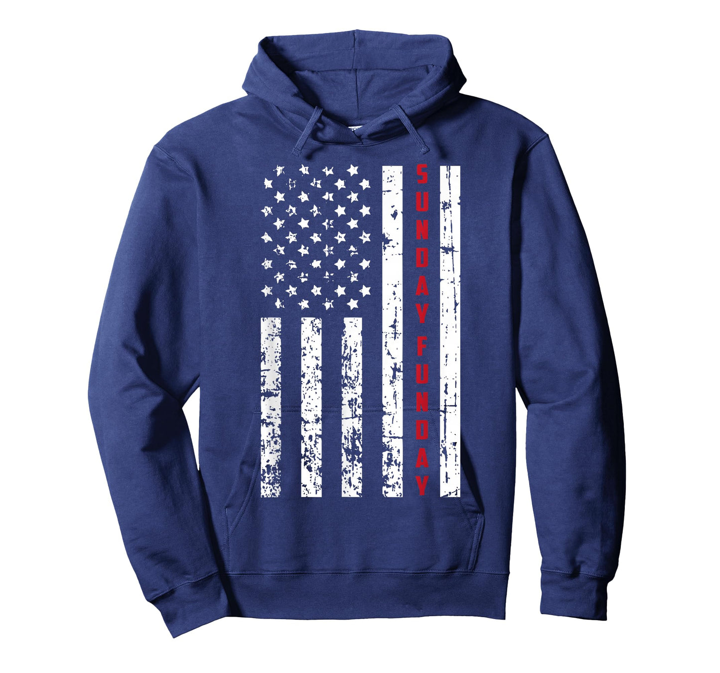 Sunday Funday Vintage American Flag Weekend T-Shirt