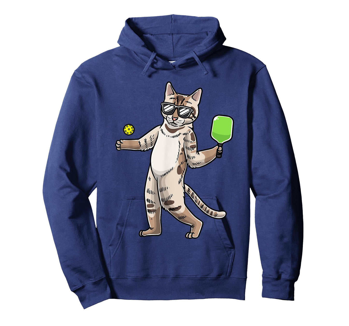 Cat Playing Pickleball Player Racket Sports Men Women T-Shirt