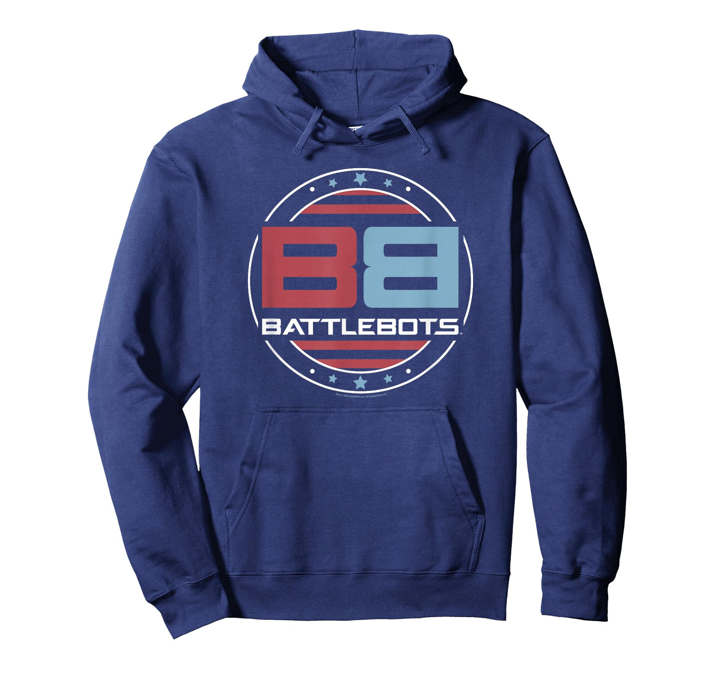 BattleBots Patriotic American Flag Circle Logo T-Shirt Small