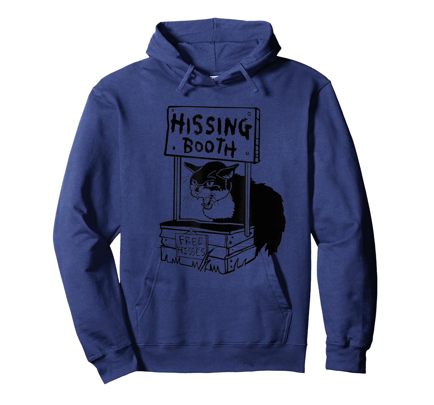 Cat Hissing Booth Black Cat Cute Ktten Cat Lover Funny T-Shirt