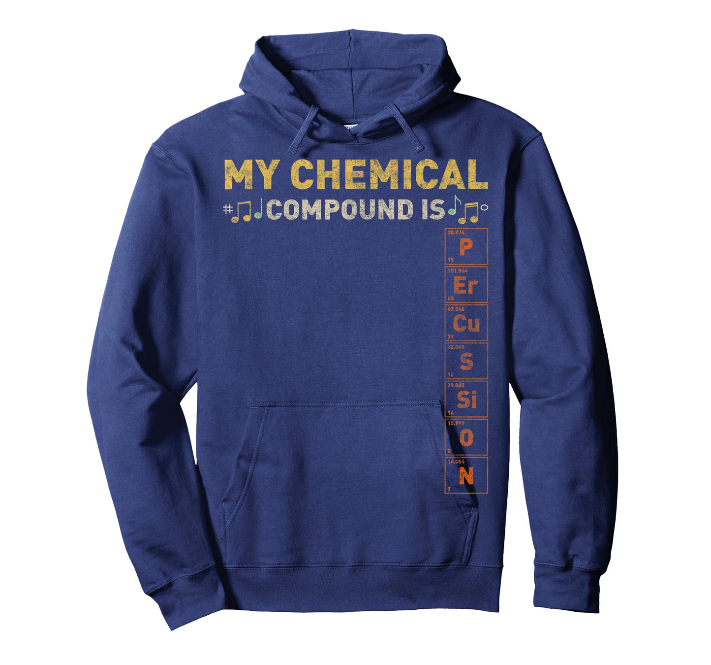 Funny Drummer Chemical Compound Percussion Sarcastic Humor T-Shirt