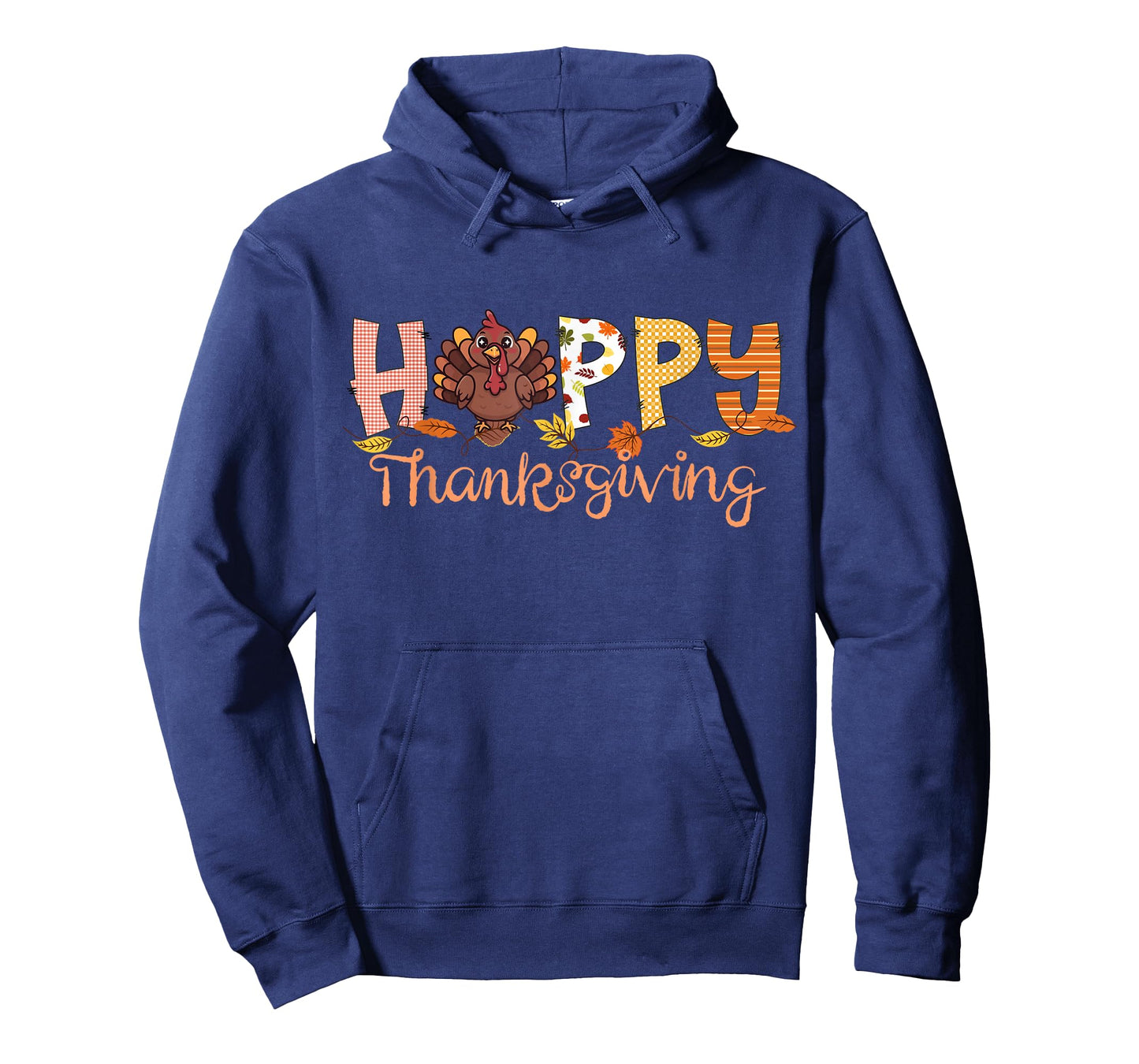 Happy Thanksgiving Cute Turkey Fall Leaves T-Shirt