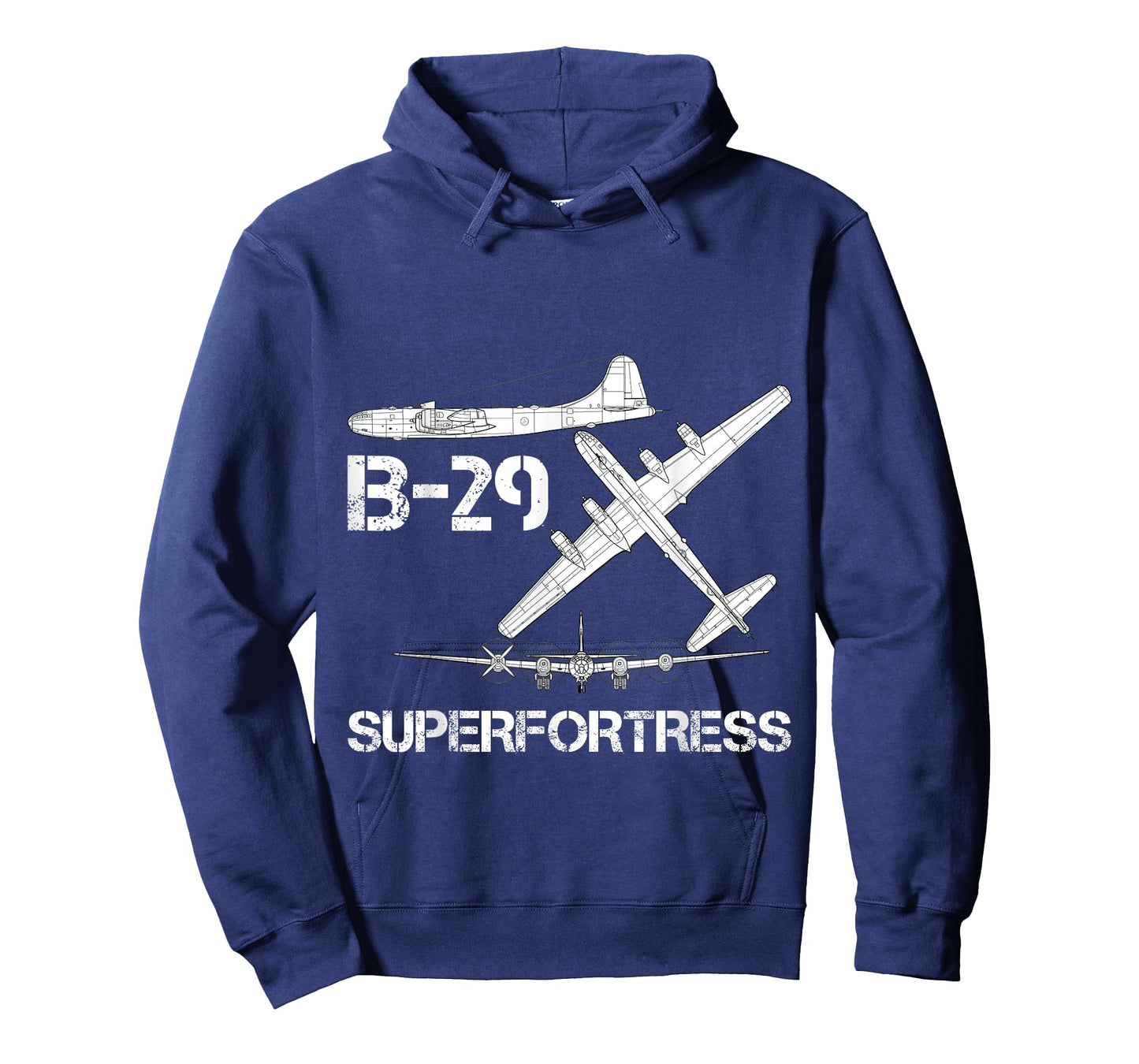 B-29 Superfortress WW2 Heavy Bomber Aircraft Blueprint T-Shirt