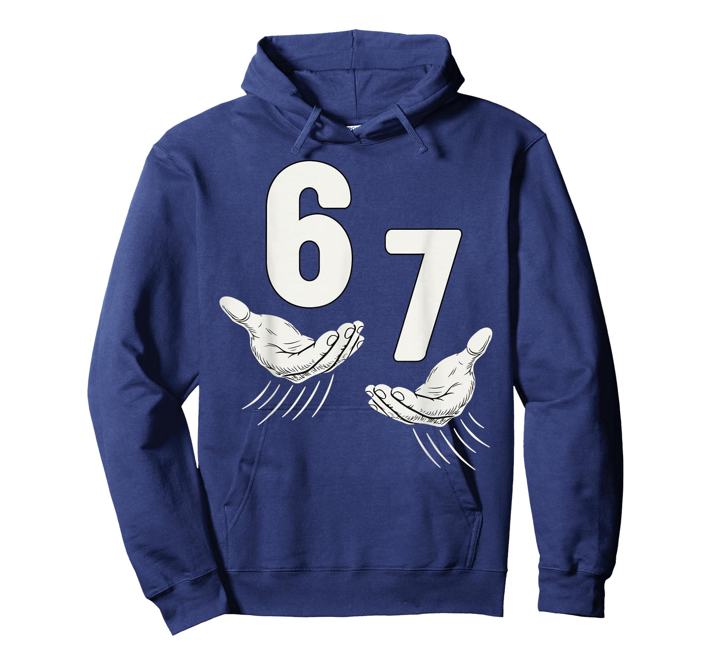 Six Seven 67 6 7 Kids 67 Boys Youth 6-7 Meme Hands Funny T-Shirt
