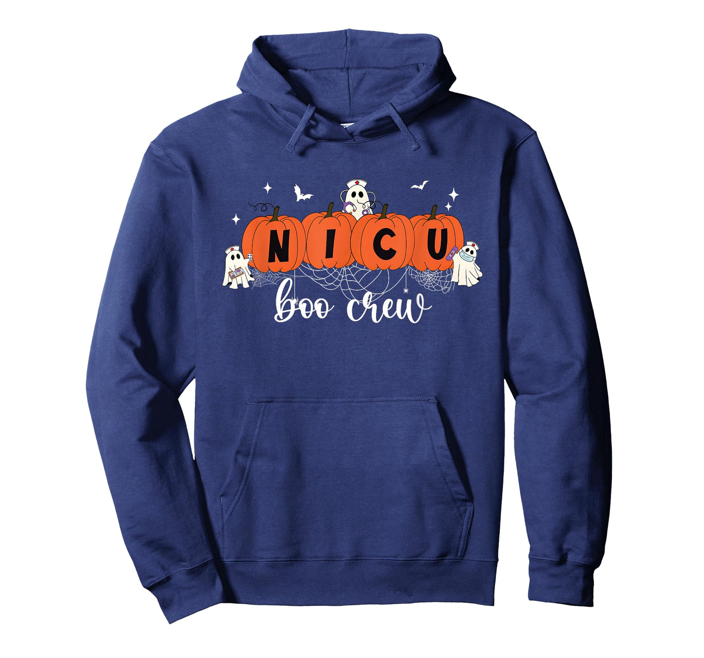 Cute NICU Boo Crew Spooky Nurse Halloween Cute Ghost Pumpkin T-Shirt