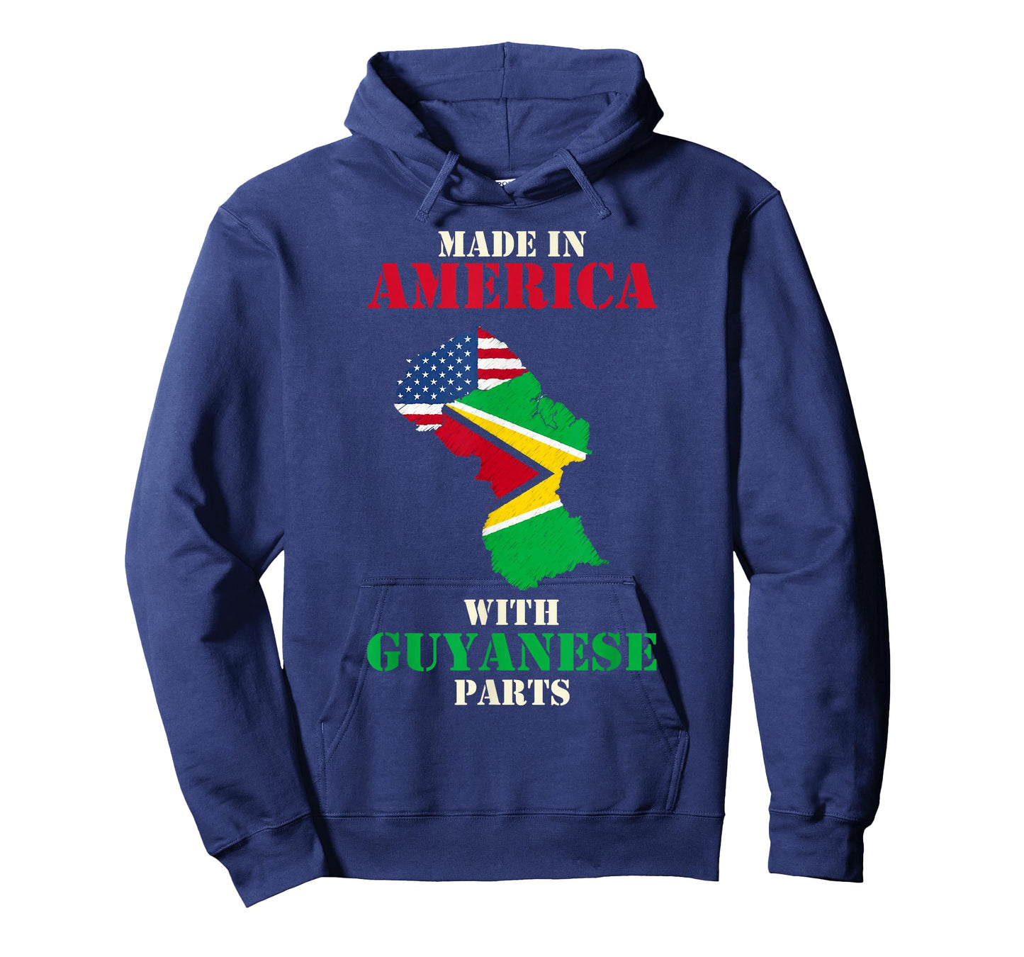 Made in America with Guyanese parts USA Guyana flag T-Shirt