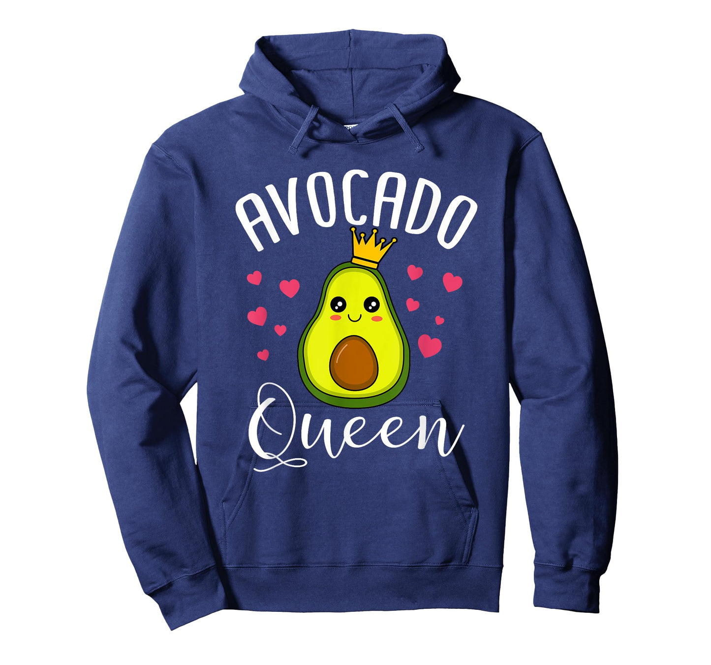 Cute Avocado Queen Funny Vegan Women T-Shirt