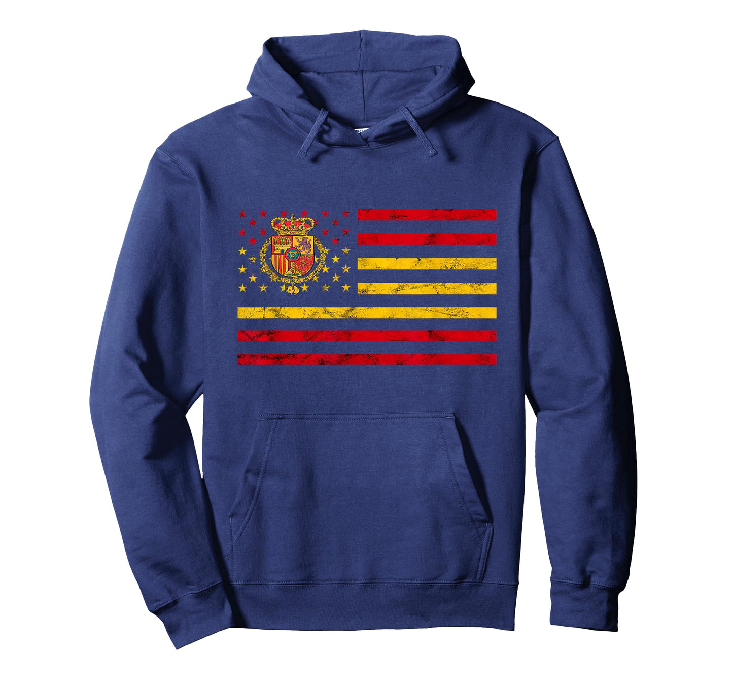 Spain American Flag Spanish Flag Espana Crown Spanish Roots T-Shirt