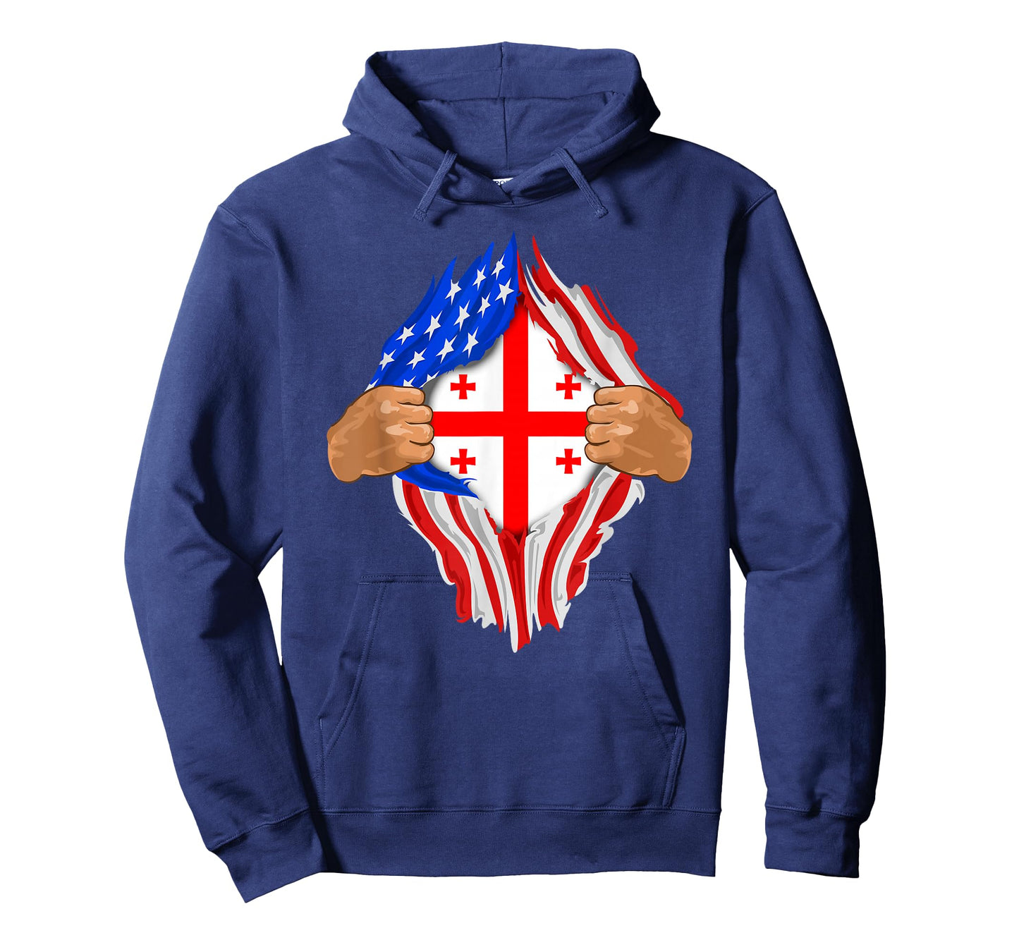 Georgian Blood Inside Me T-Shirt | Georgia Flag Gift T-Shirt