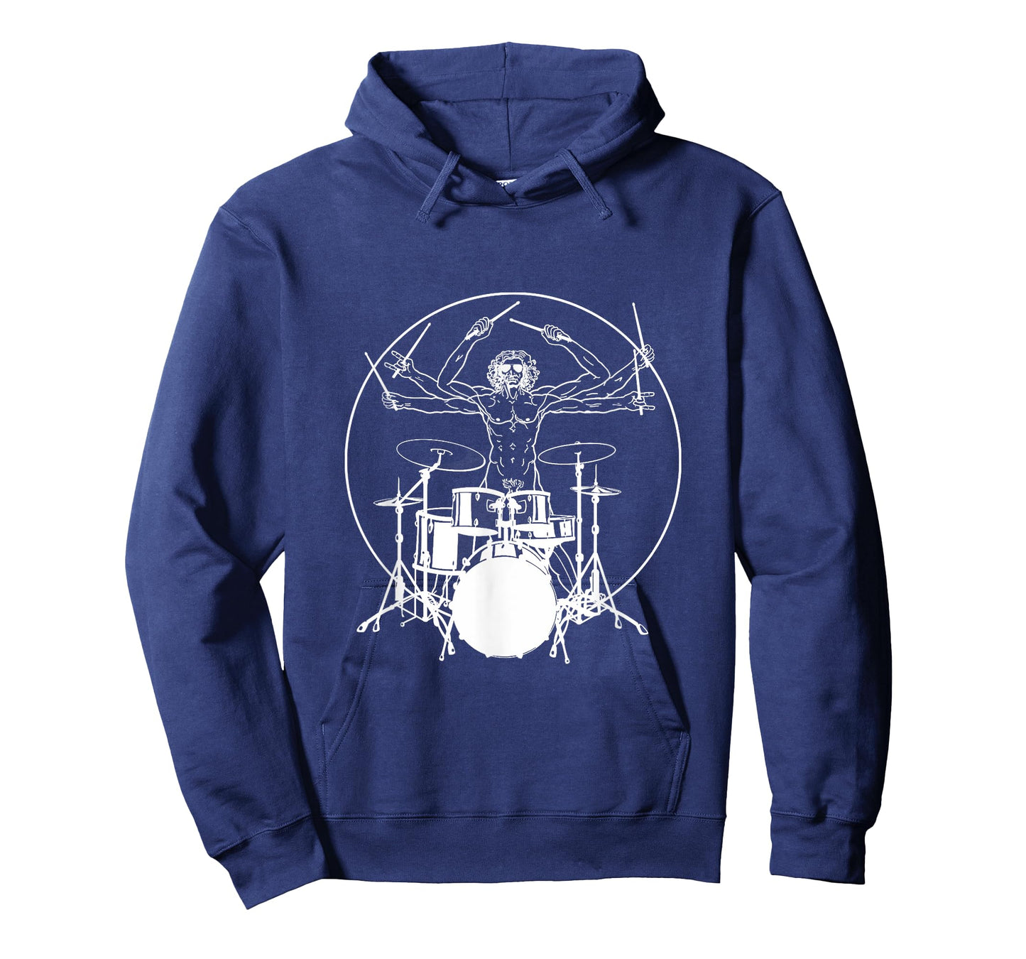 Vitruvian Man Drum Da Vinci Drummer T-Shirt