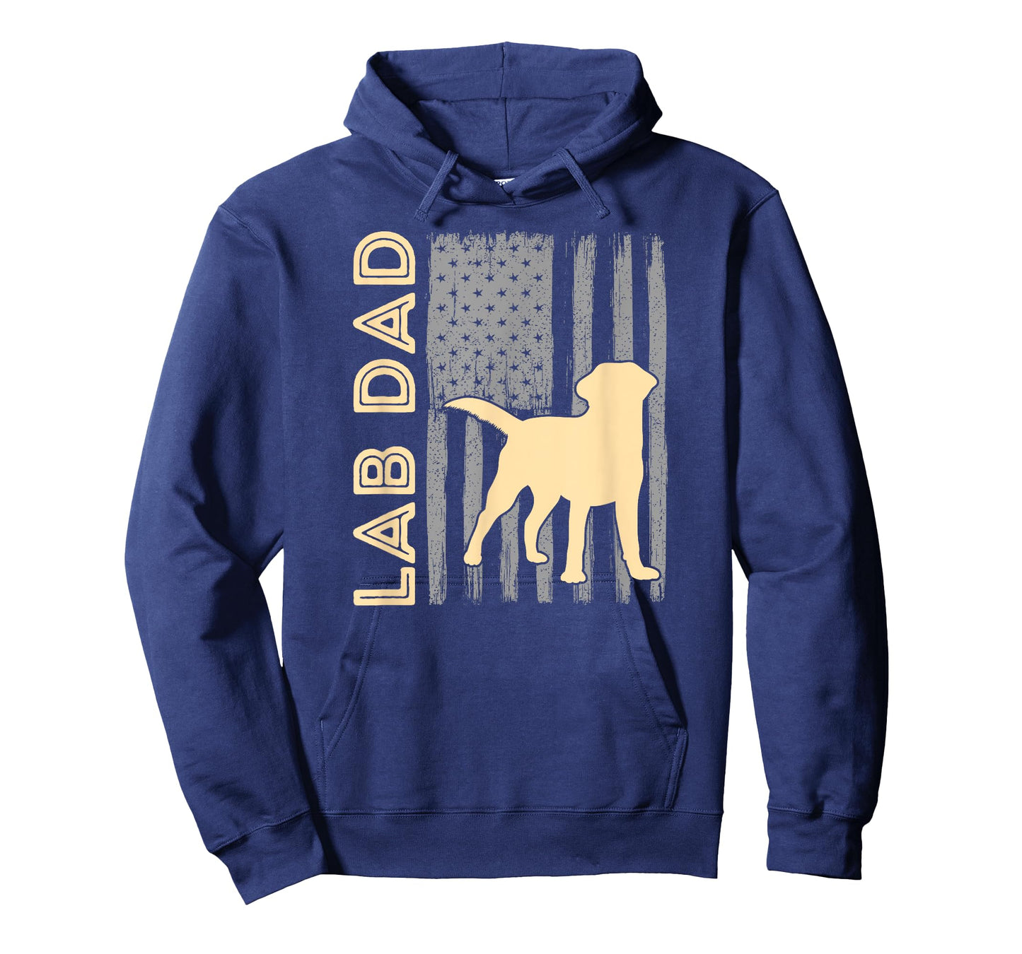 Yellow Lab Dad 4th of July Labrador Retriever T-Shirt for Men