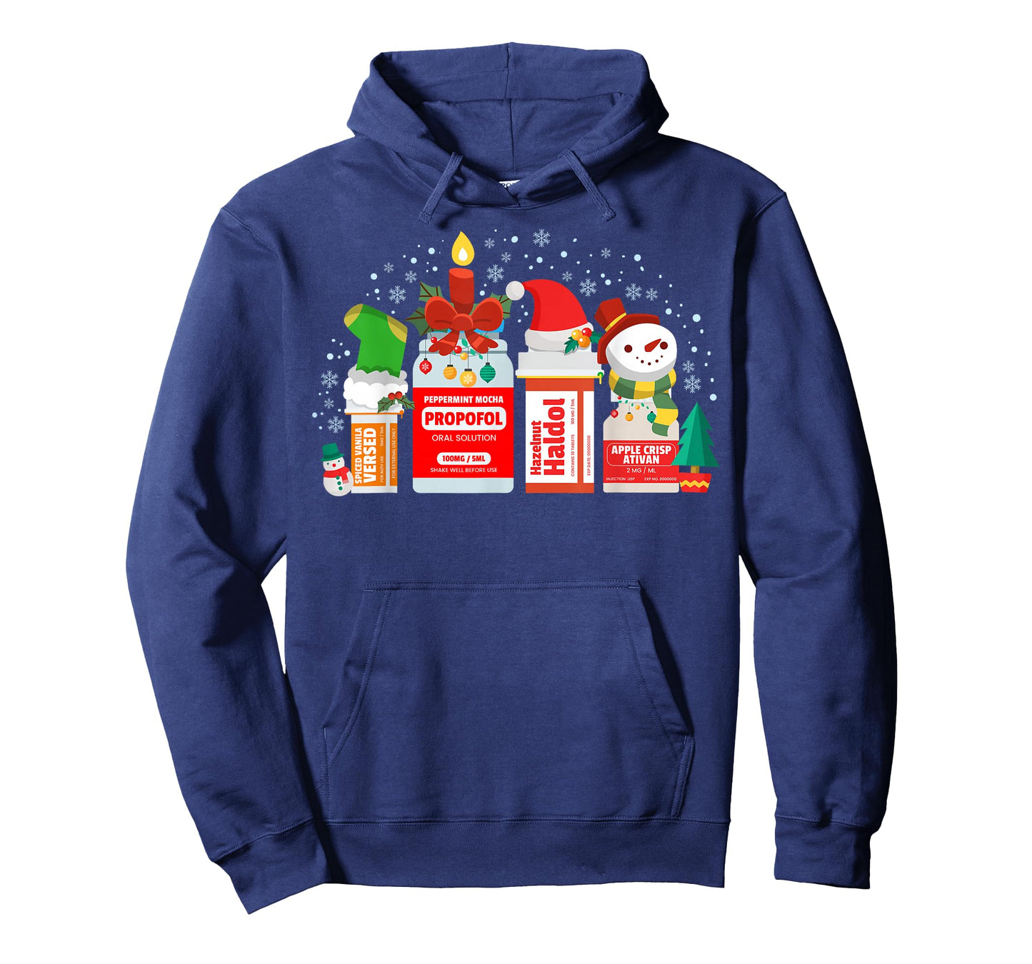 Christmas ICU Nurse Happy Nursemas Xmas Holiday Pajama RN T-Shirt