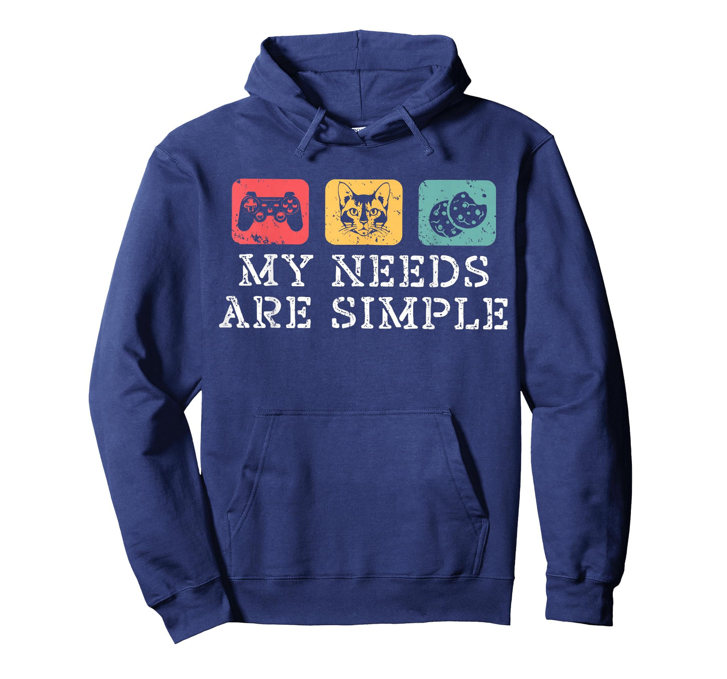 Cats Gaming and Cookies My Needs Are Simple Funny Cat Gamer T-Shirt