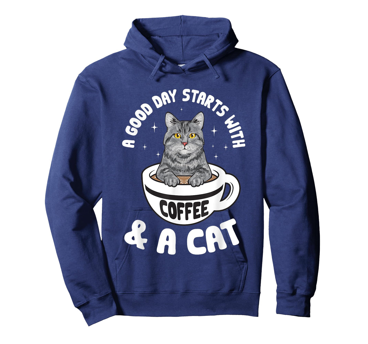 Tabby Cat Coffee Gray Tabby Cat Men Women T-Shirt