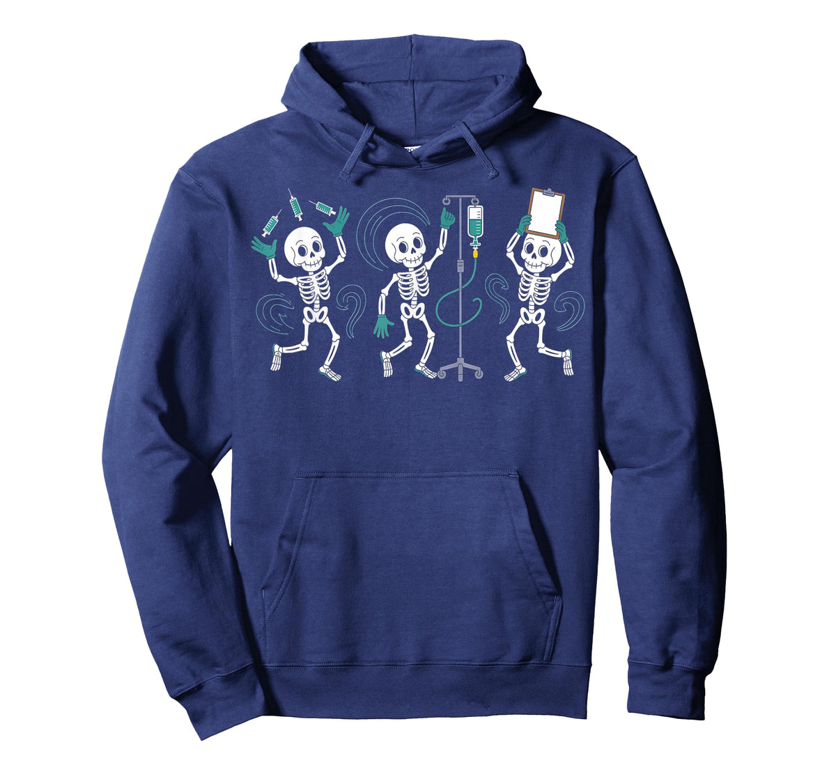 Funny Nurse Skeleton Halloween Healthcare Crew Skeleton T-Shirt
