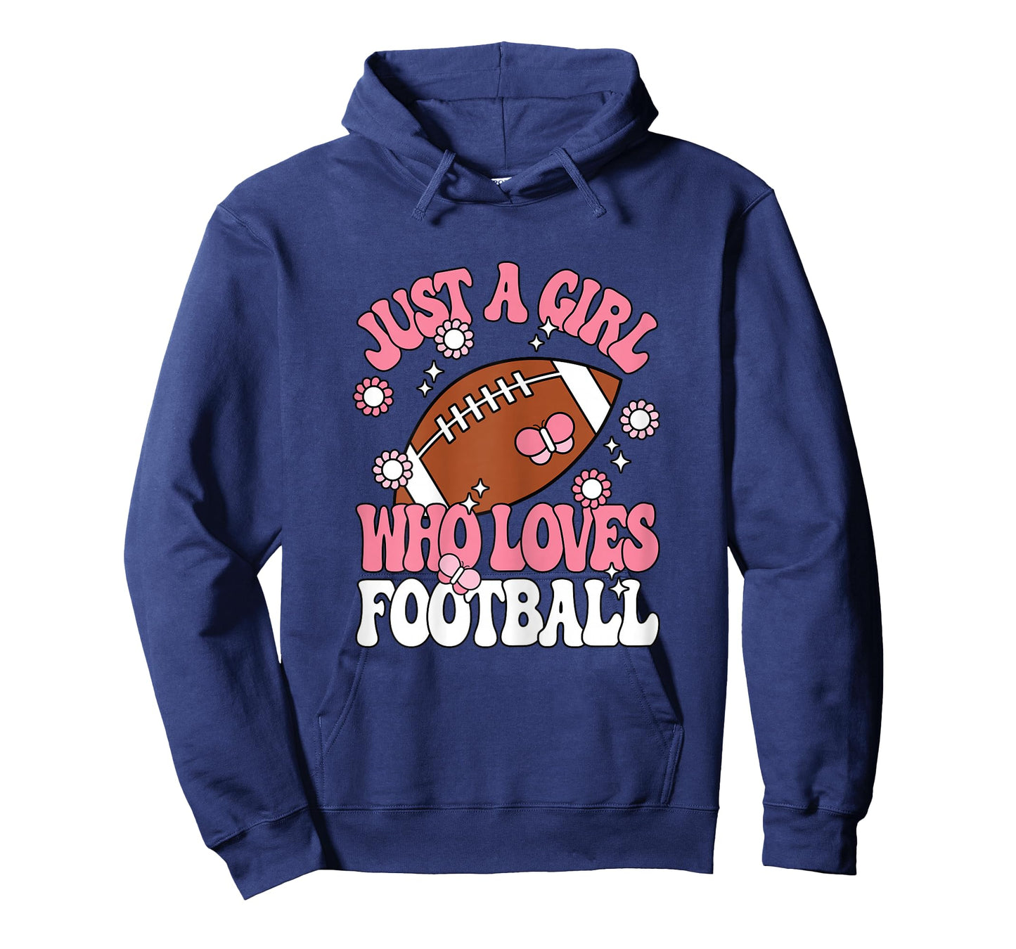 Just A Girl Who Loves Football American Football Girls Kids T-Shirt