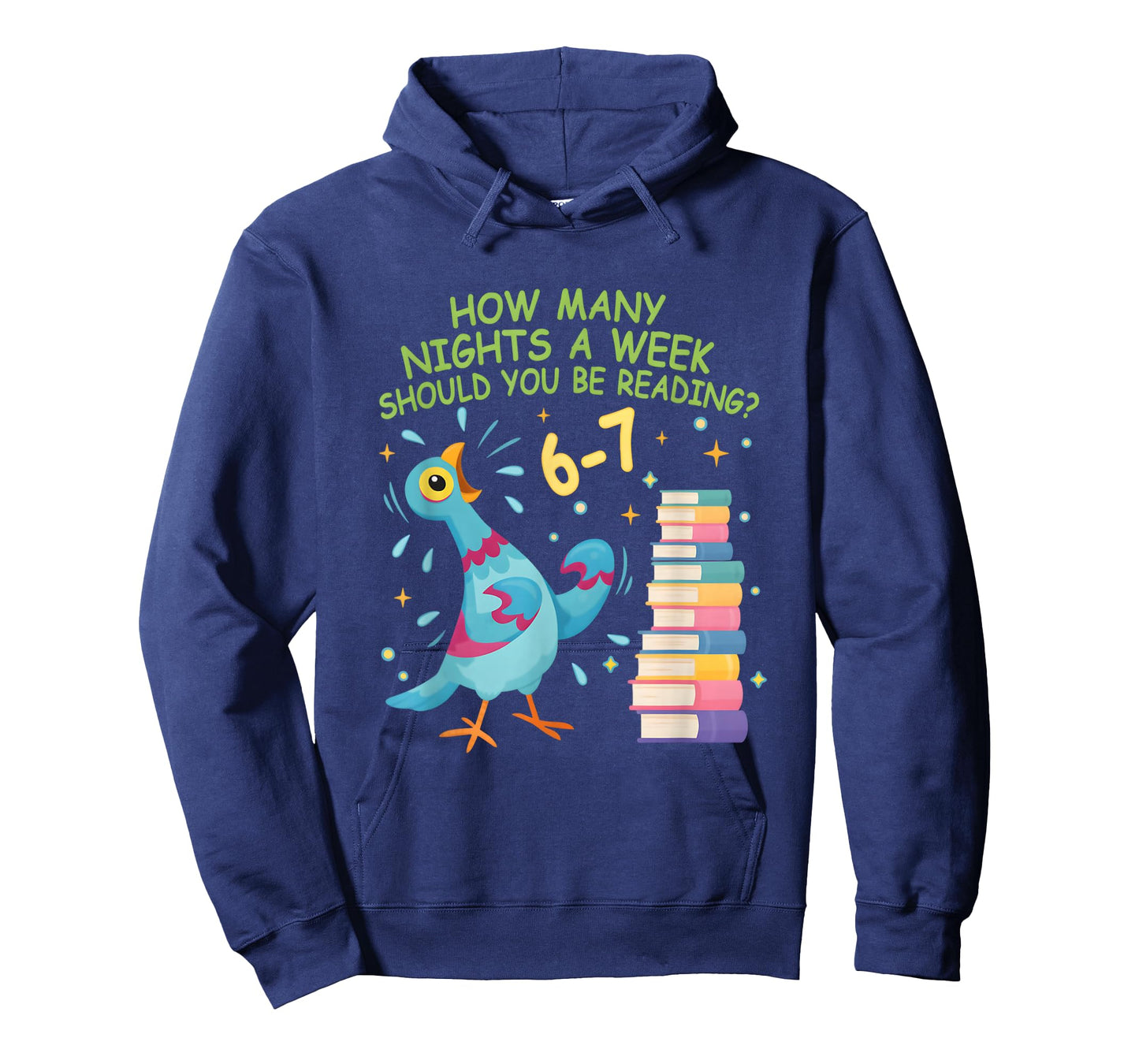 How Many Nights a Week Should You Read? 6โ7 Fun Reading Meme T-Shirt