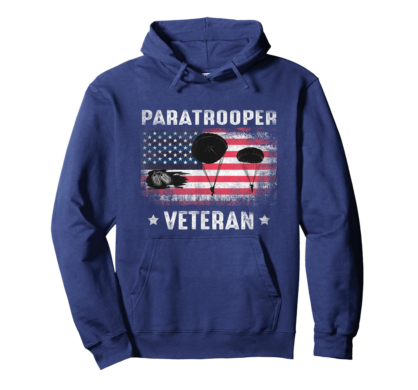 Airborne Infantry Paratrooper Veteran American Flag Women Men T-Shirt