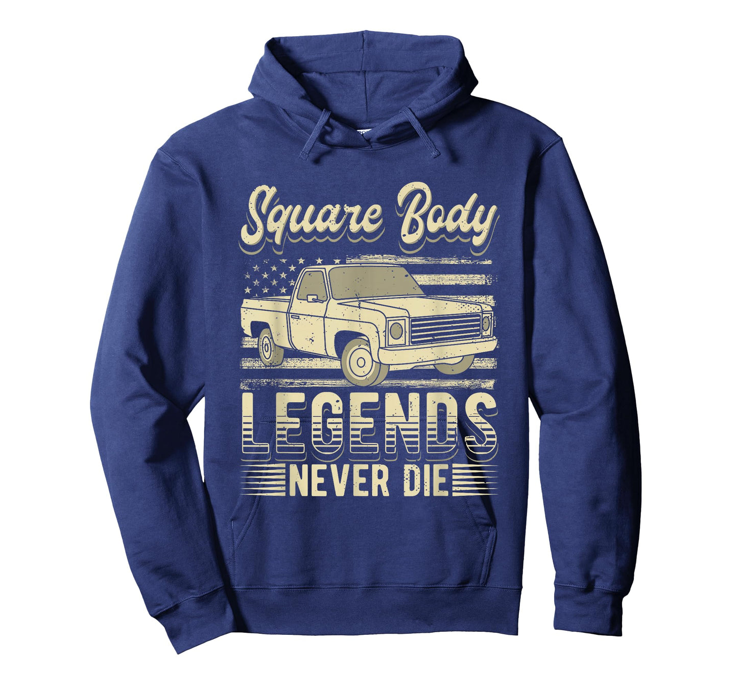 Square Body Legends Never Die Artwork for A Truck Driver T-Shirt