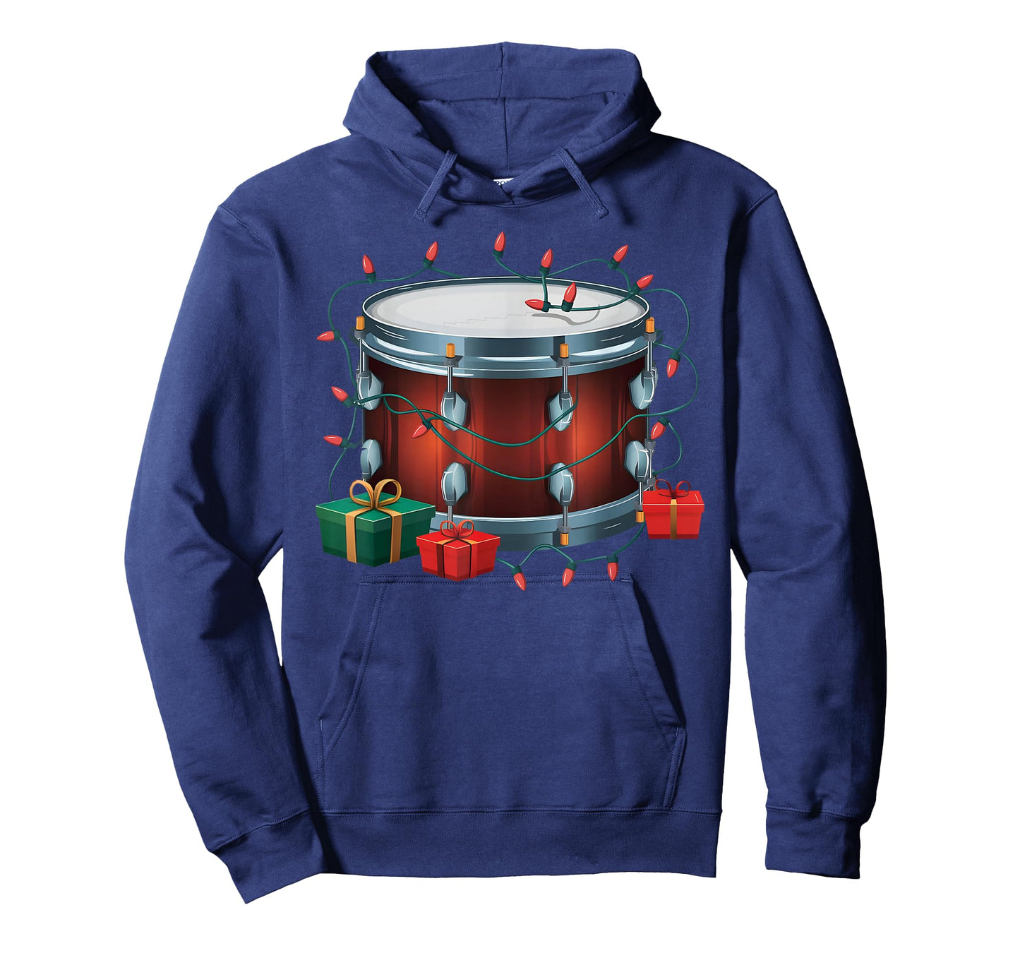 Drummer Drum Xmas Lighting Santa Musical Drum Christmas T-Shirt