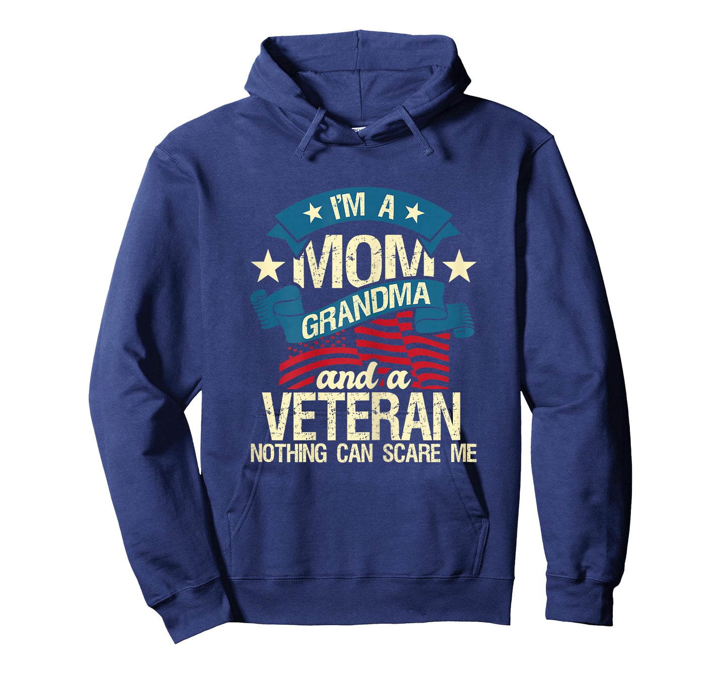 I'm A Mom Grandma And A Veteran - Patriotic American Flag Women T-Shirt