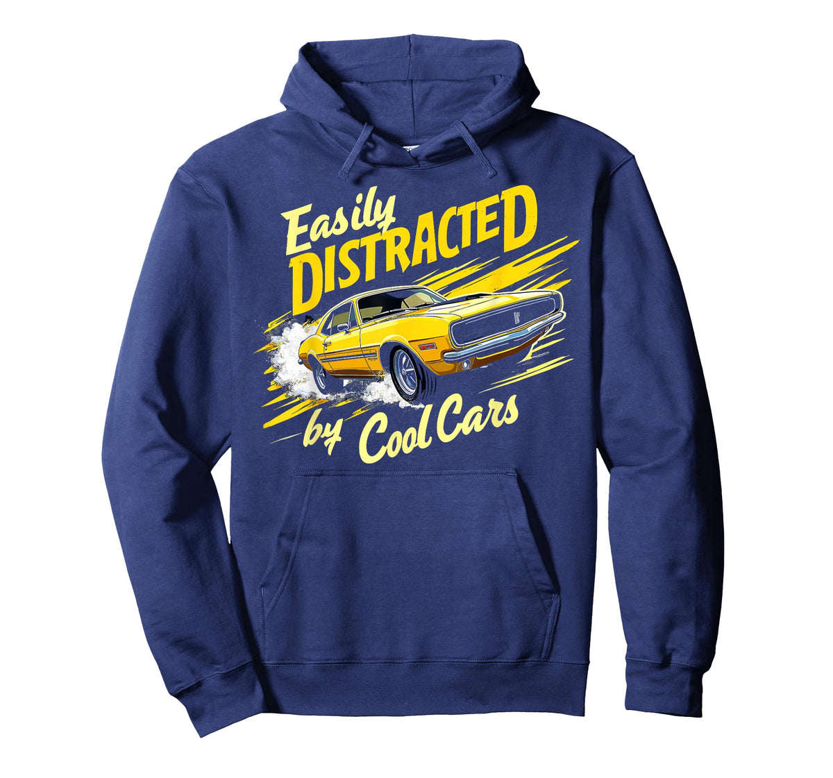 Easily Distracted By Classic Cars Vintage Old Car Guy T-Shirt