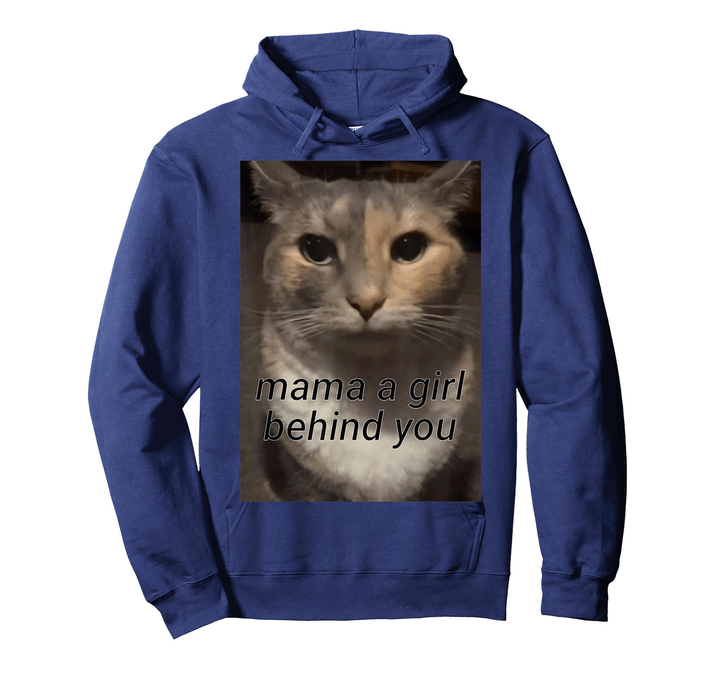 funny cat meme mama a girl behind you, funny gen z humour T-Shirt