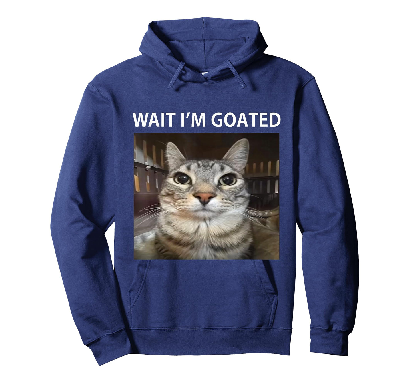 Wait I'm Goated Silly Cat Meme T-Shirt