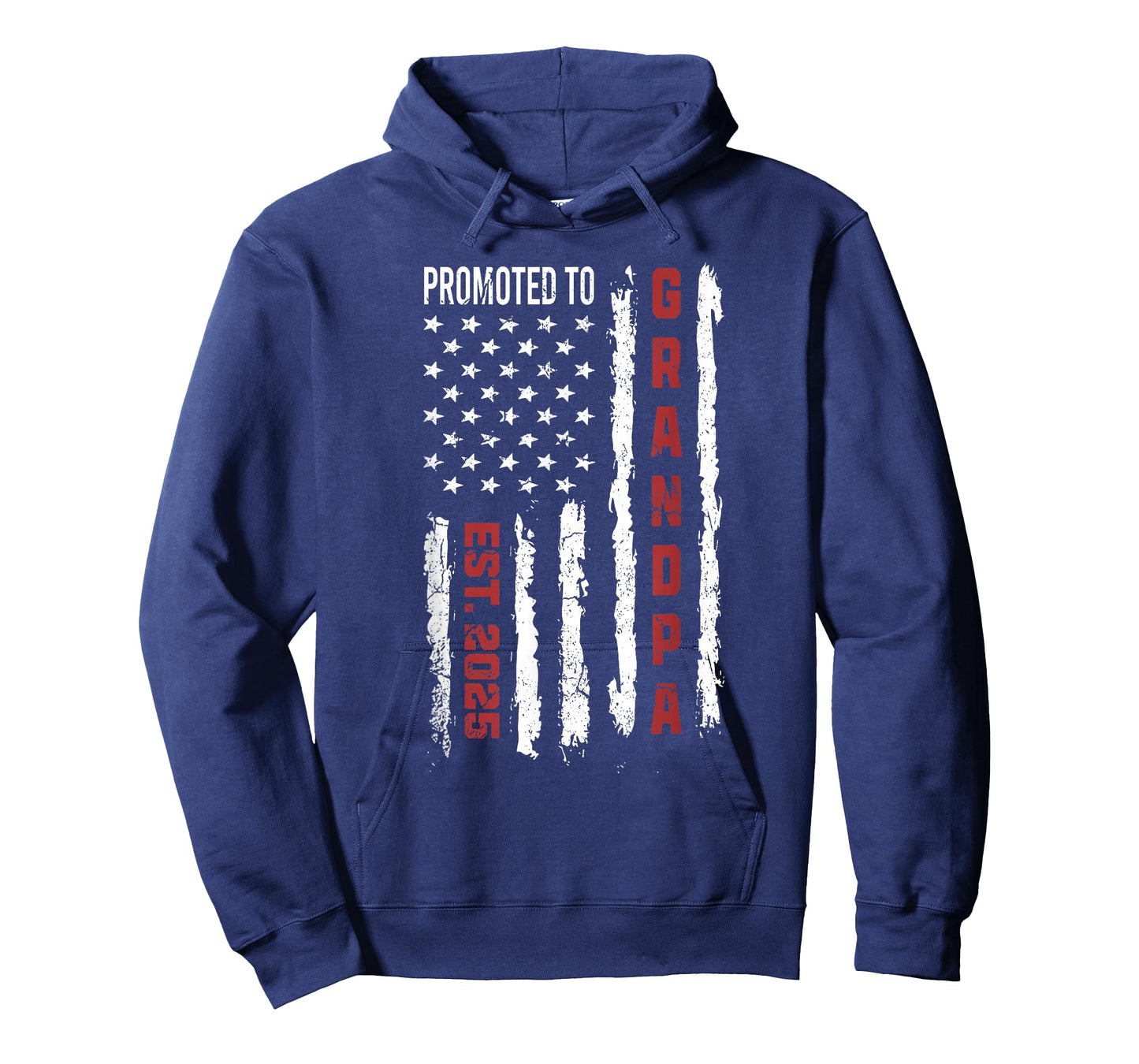 American Flag Promoted to Grandpa, First Time Grandpa 2025 T-Shirt