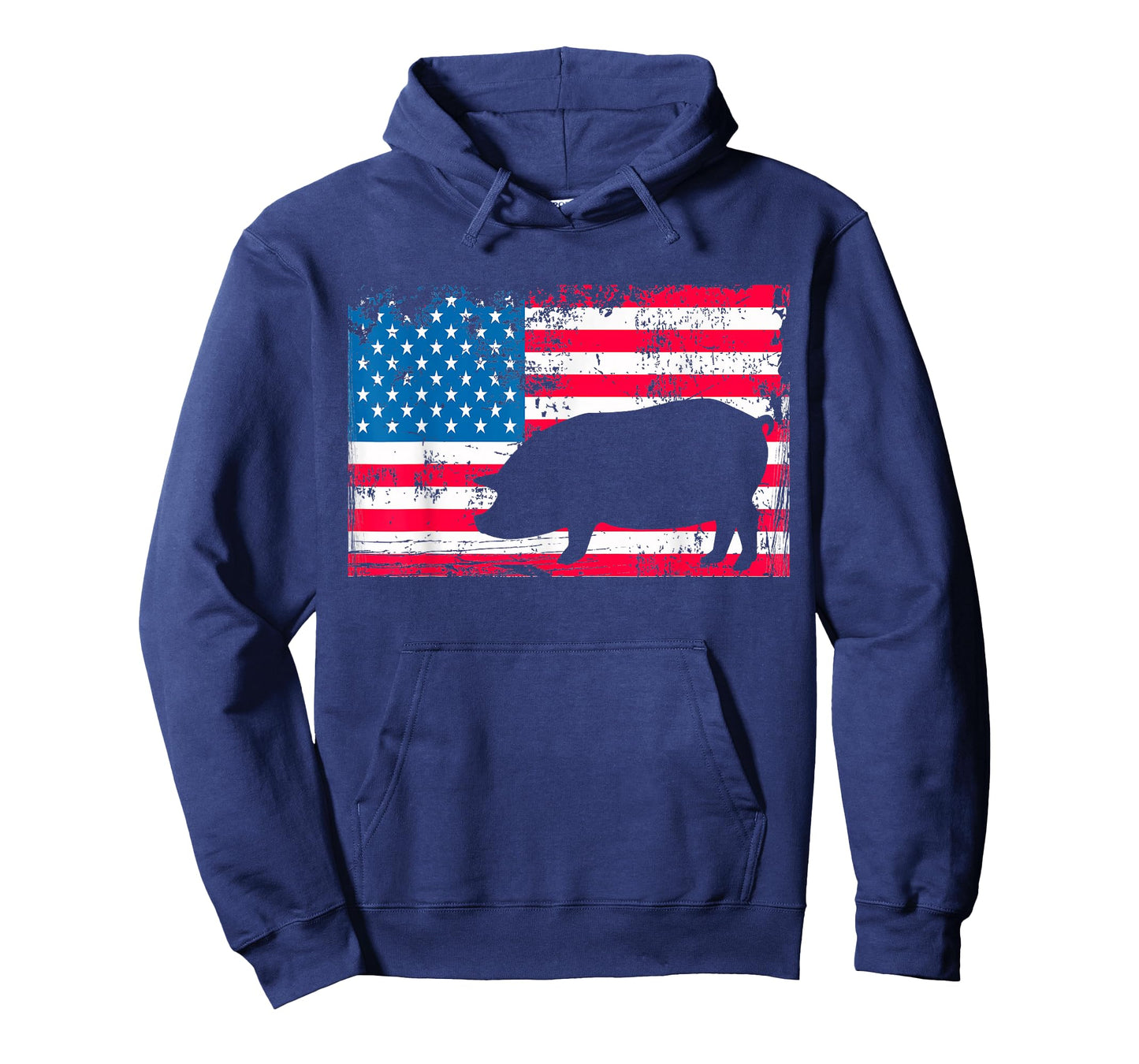American Flag Pig Hog Shirt - State County Fair Swine Show T-Shirt