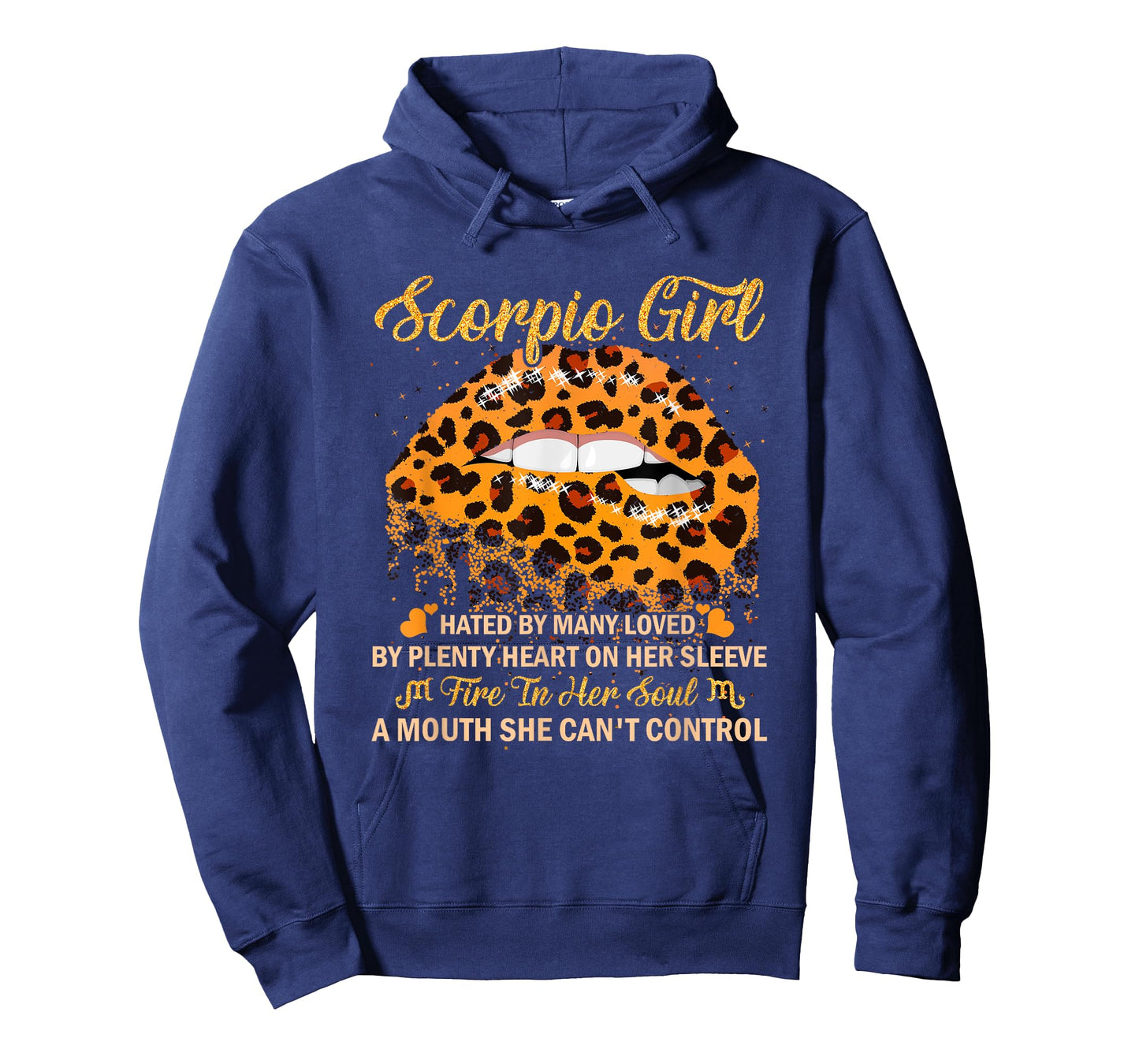 Scorpio Girl Birthday Leopard Sexy Lip Zodiac T-Shirt