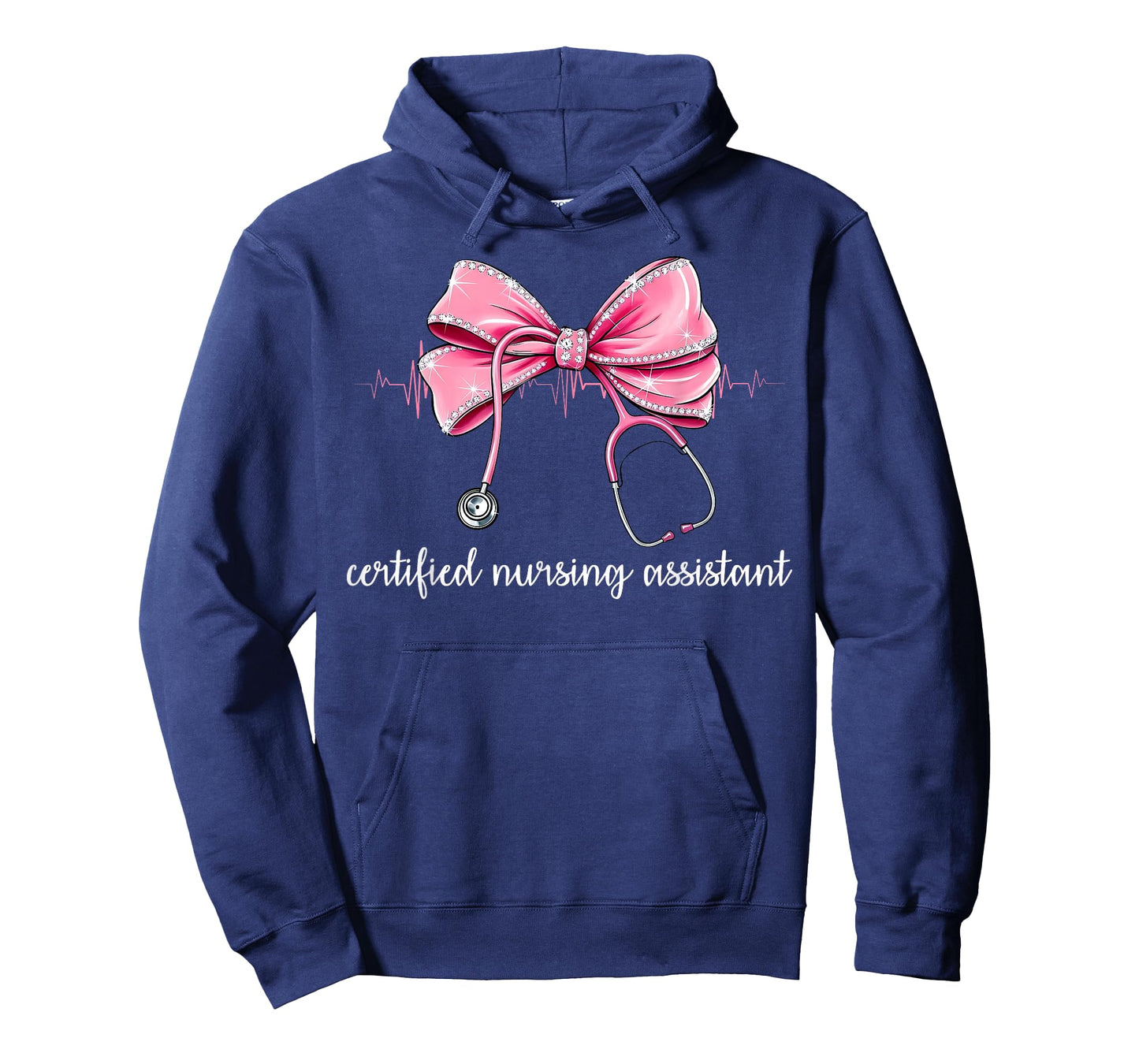 Certified Nursing Assistant CNA Stethoscope Coquette Bow T-Shirt