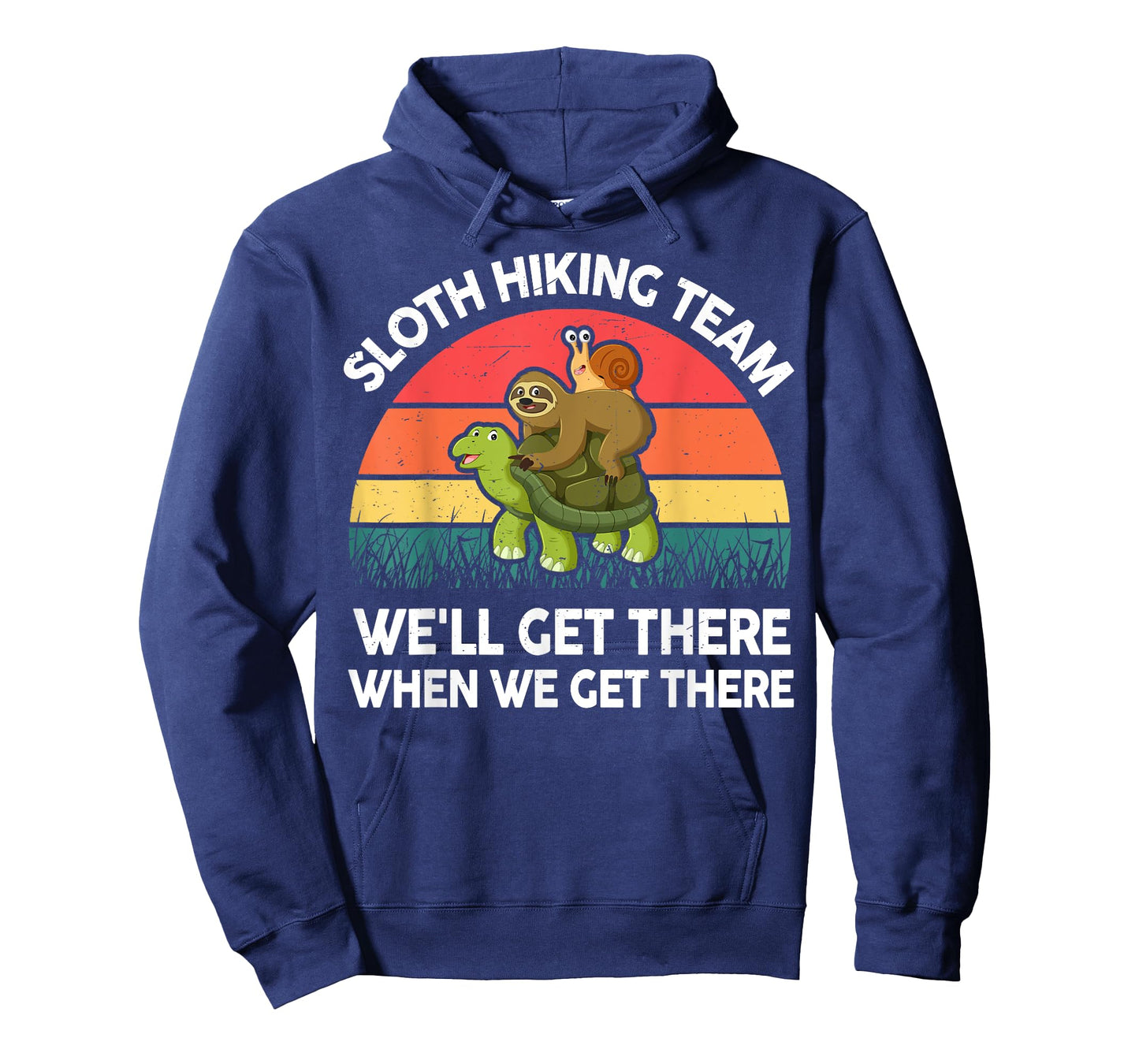 Sloth-Shirt Funny Sloth Hiking Team Men Women Gift Hiking T-Shirt