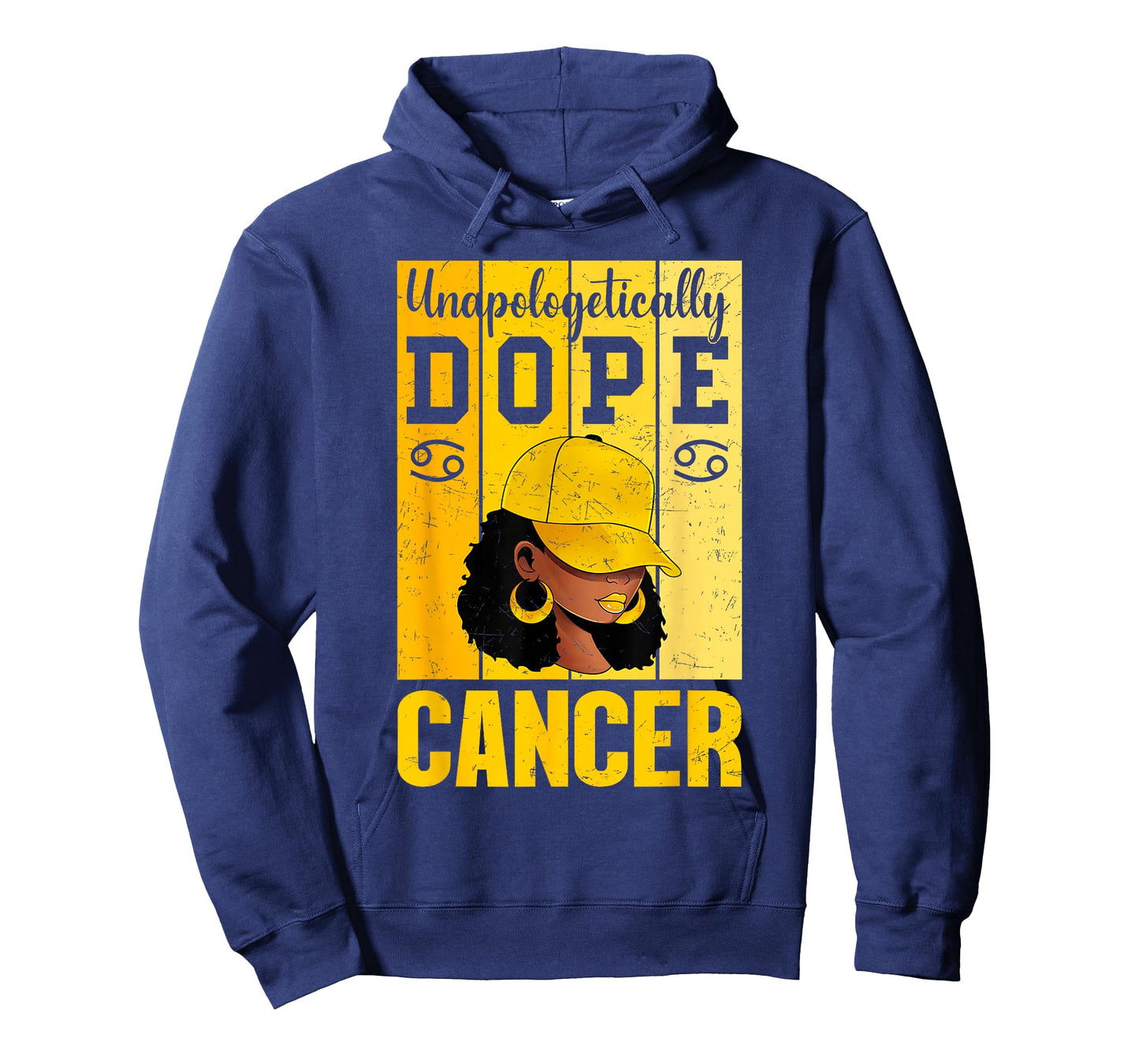 Unapologetically Dope Cancer Black Woman Cap Zodiac T-Shirt