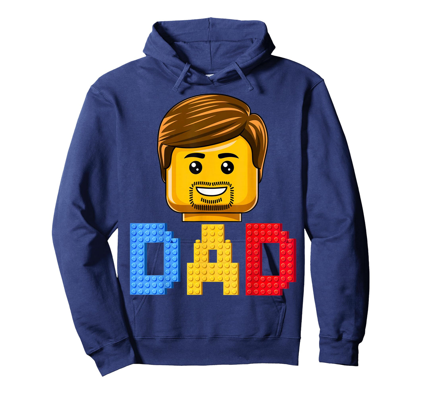 Family Dad Master Builder Building Bricks Blocks Fathers Day T-Shirt