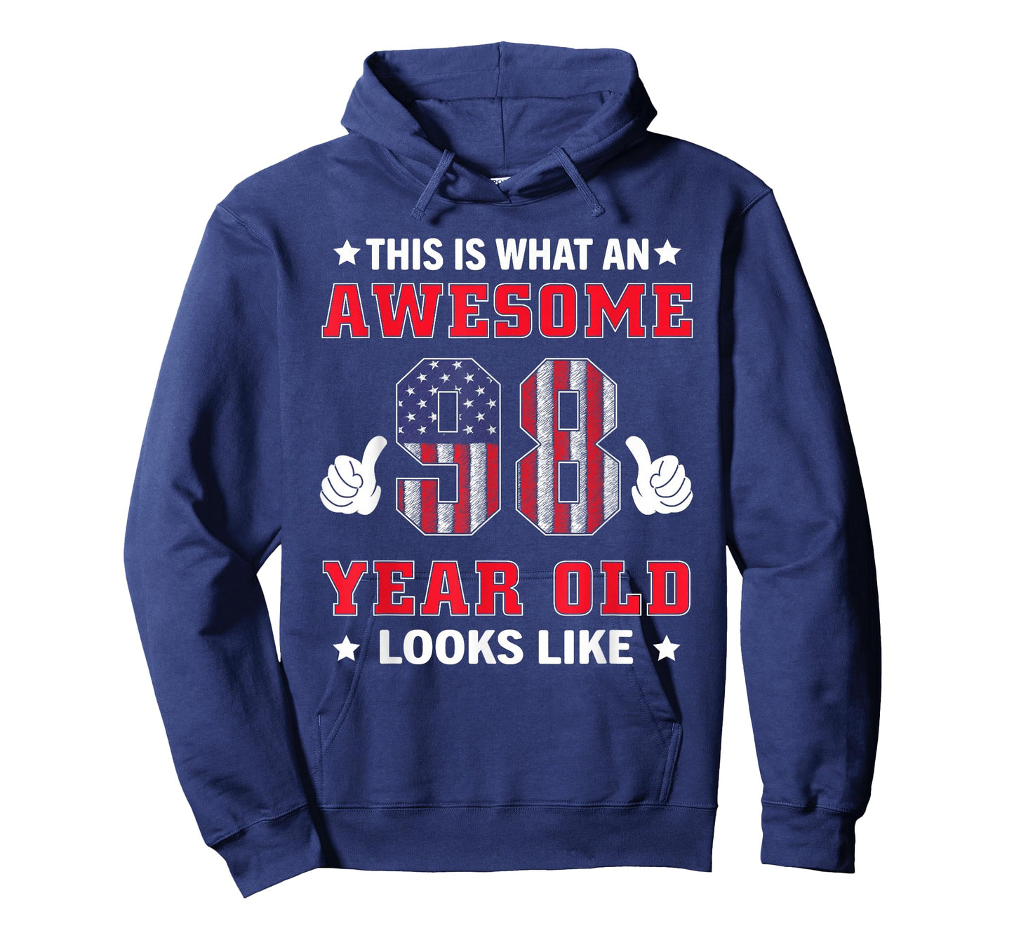 USA Flag 98th Birthday Gifts 98 Years Old Awesome Looks Like T-Shirt