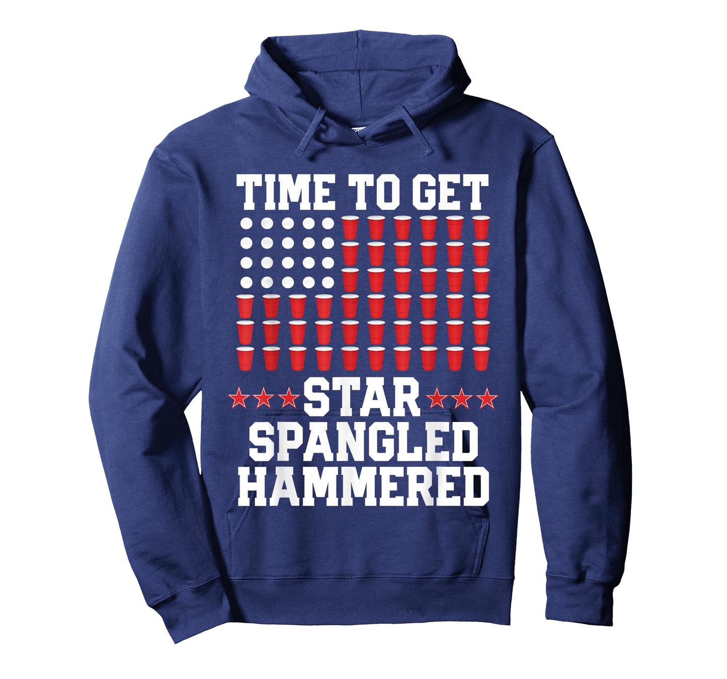 4th of July Gift Beer Pong American Flag Drinking T-Shirt