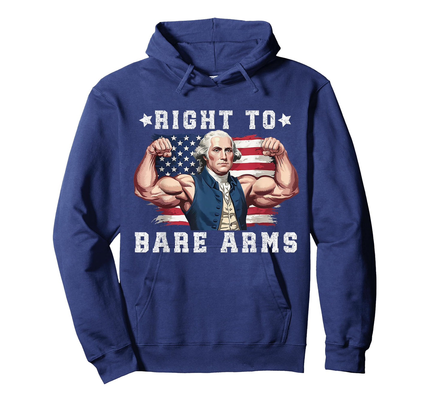 Right To Bare Arms Us Flag 4th Of July George Washington T-Shirt