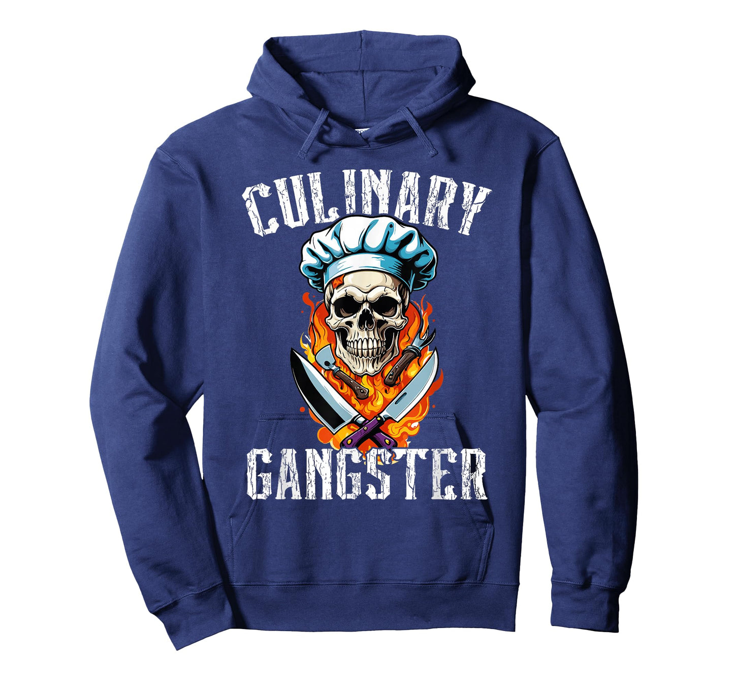 Chef Knife Skull Culinary Gangster Funny Cook T-Shirt