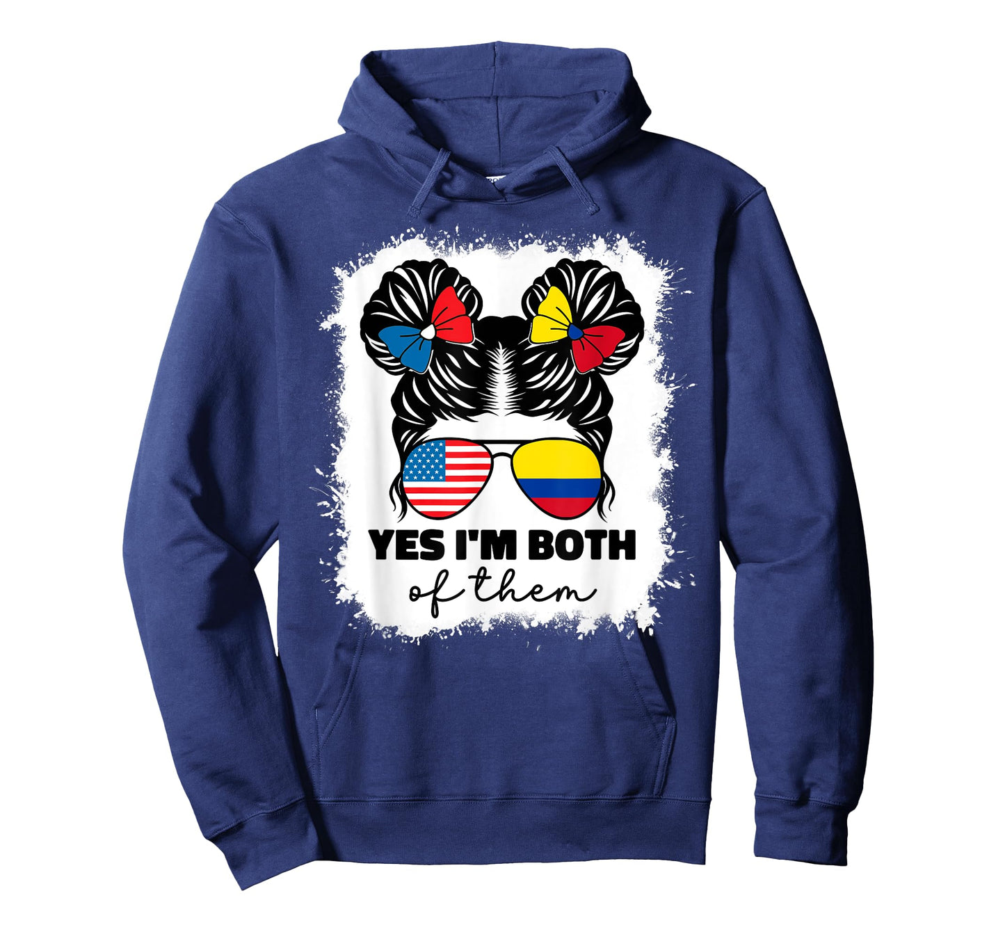 Half American And Colombian Usa Colombia Flag Kids Girls T-Shirt